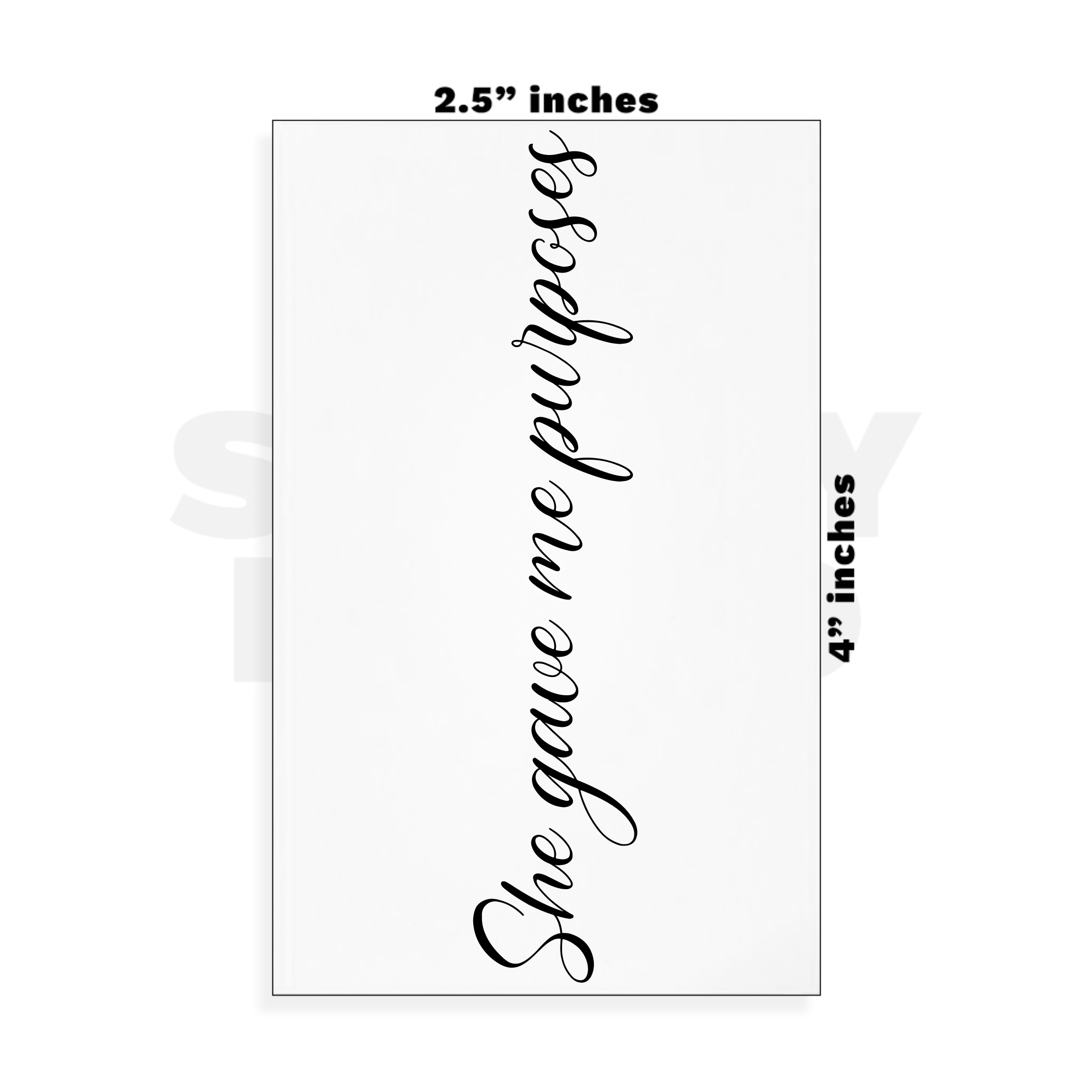 Custom Small - 2.5in x 4in