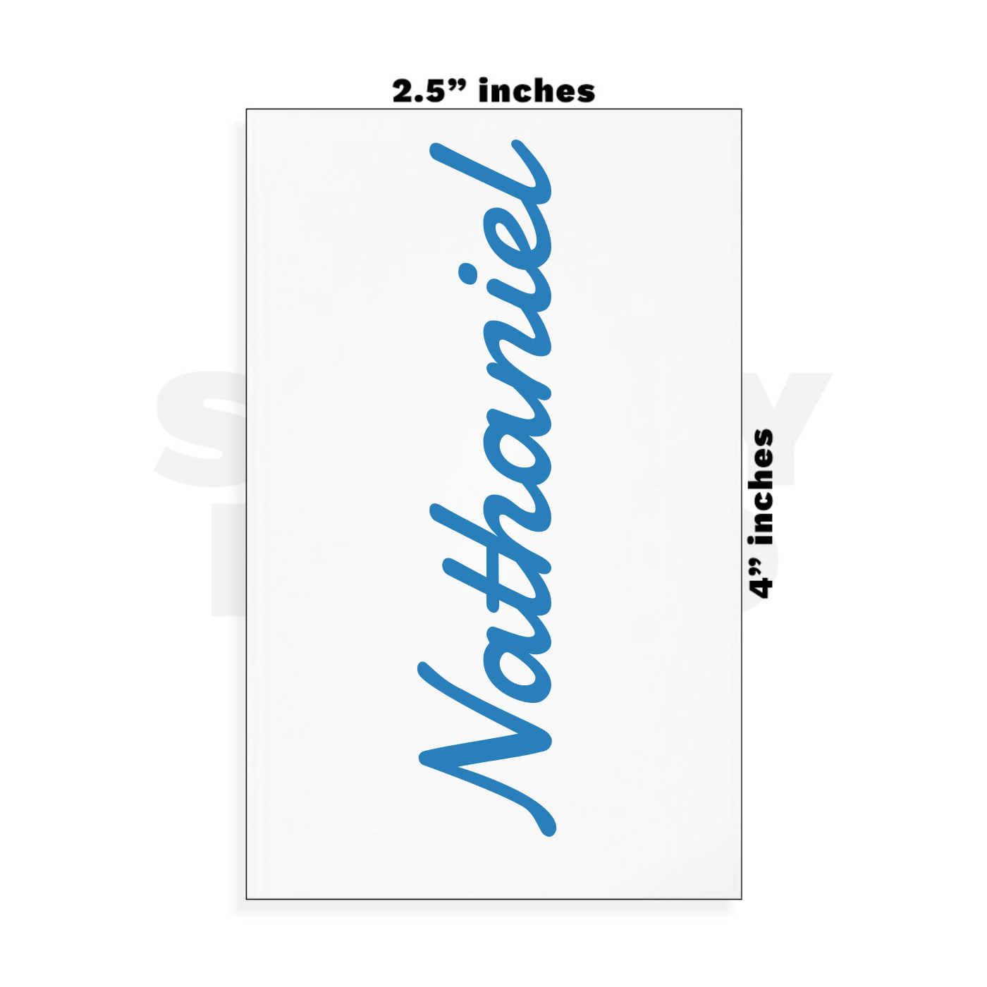 Custom Small - 2.5in x 4in