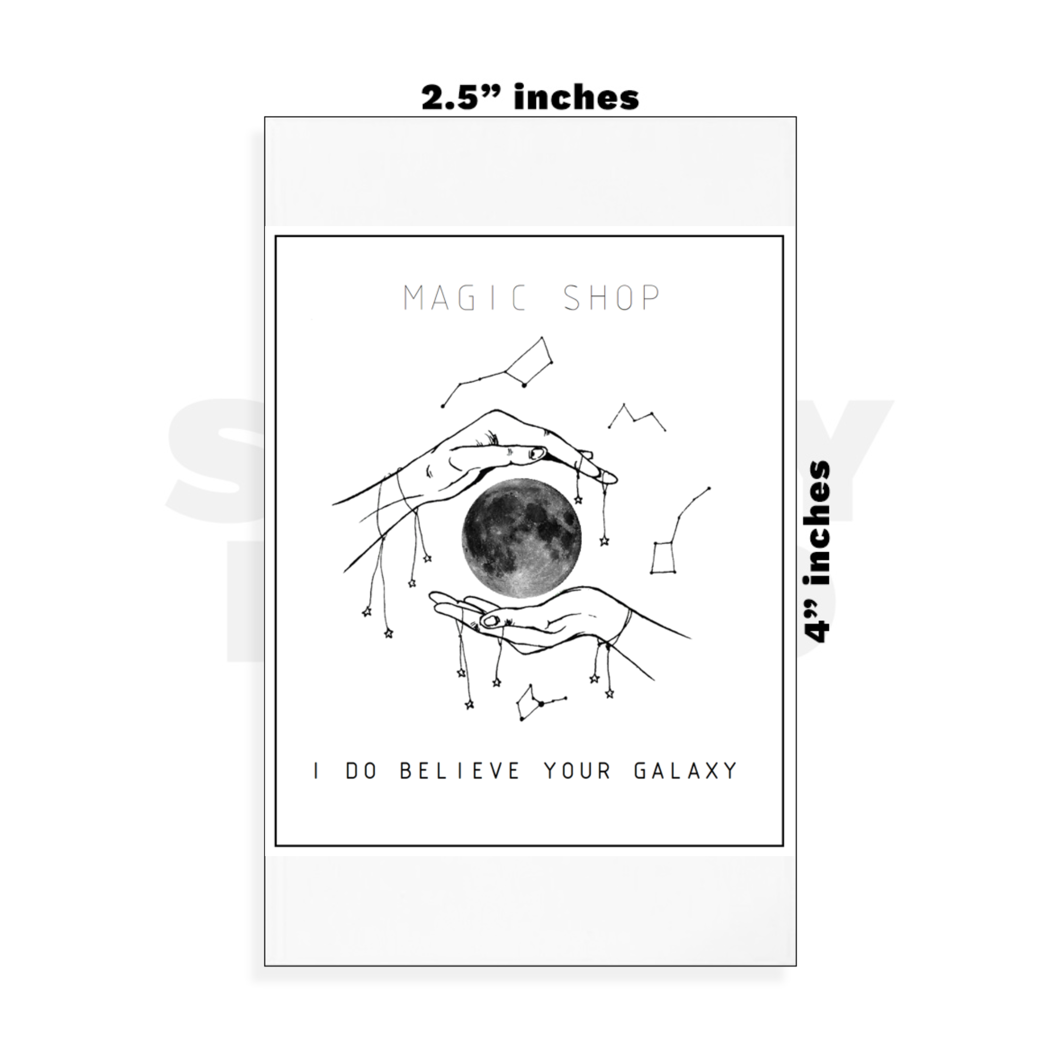 Custom Small - 2.5in x 4in