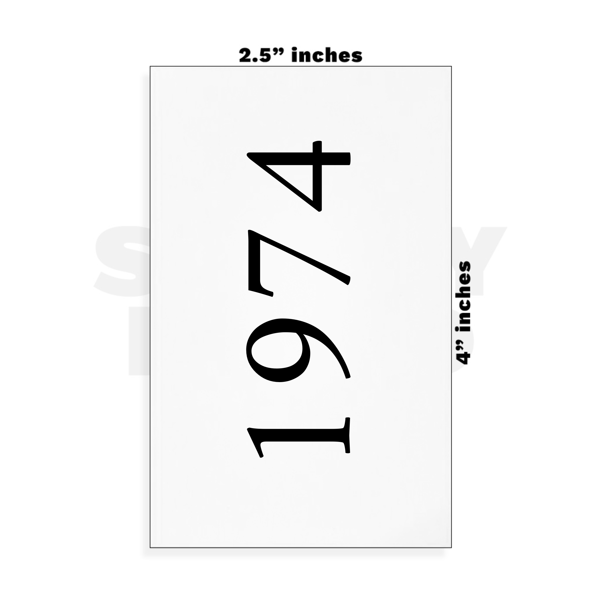 Custom Small - 2.5in x 4in