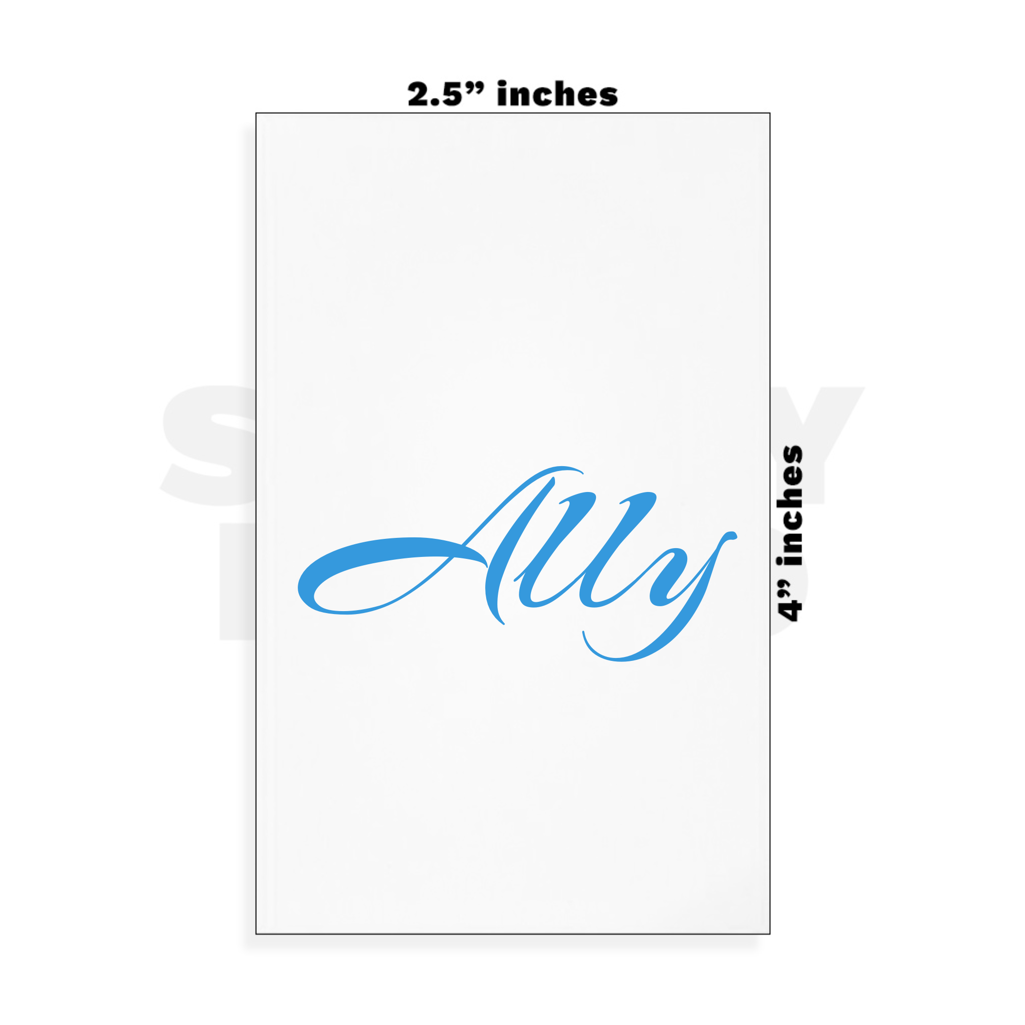 Custom Small - 2.5in x 4in