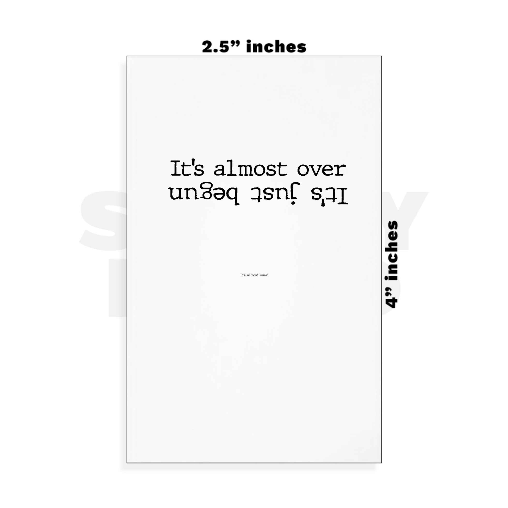 Custom Small - 2.5in x 4in