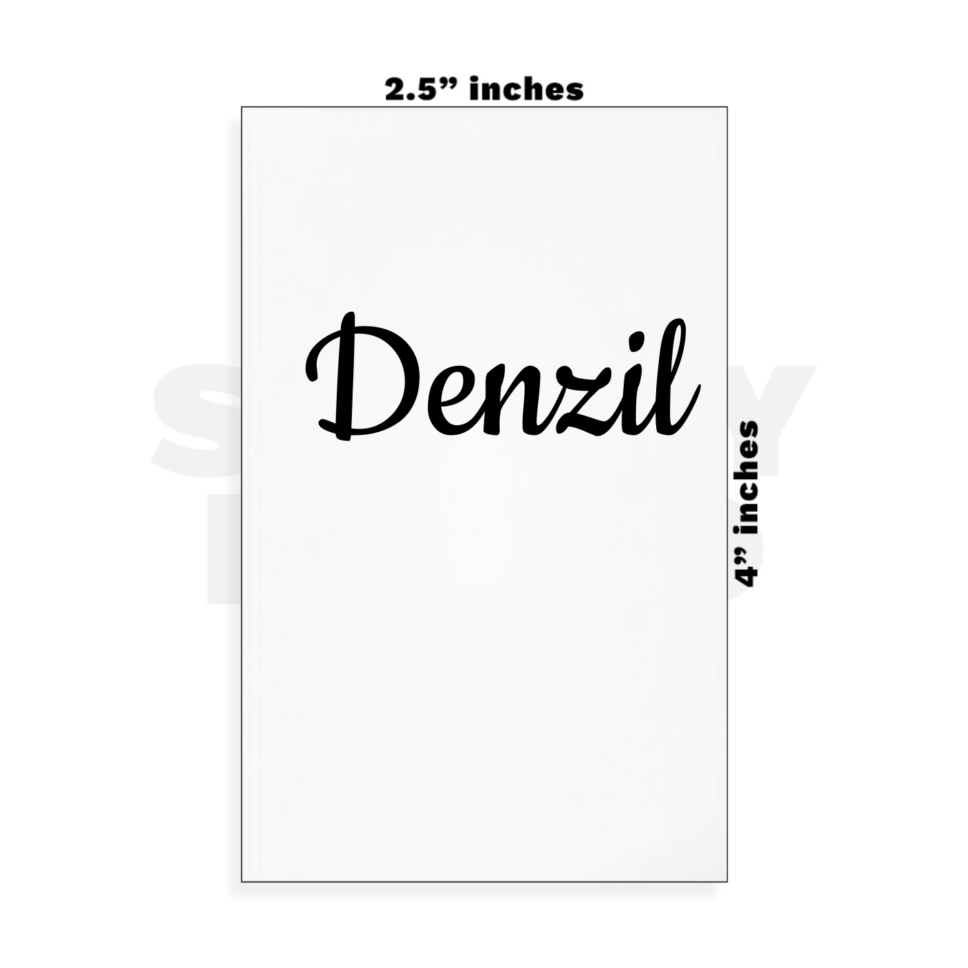 Custom Small - 2.5in x 4in