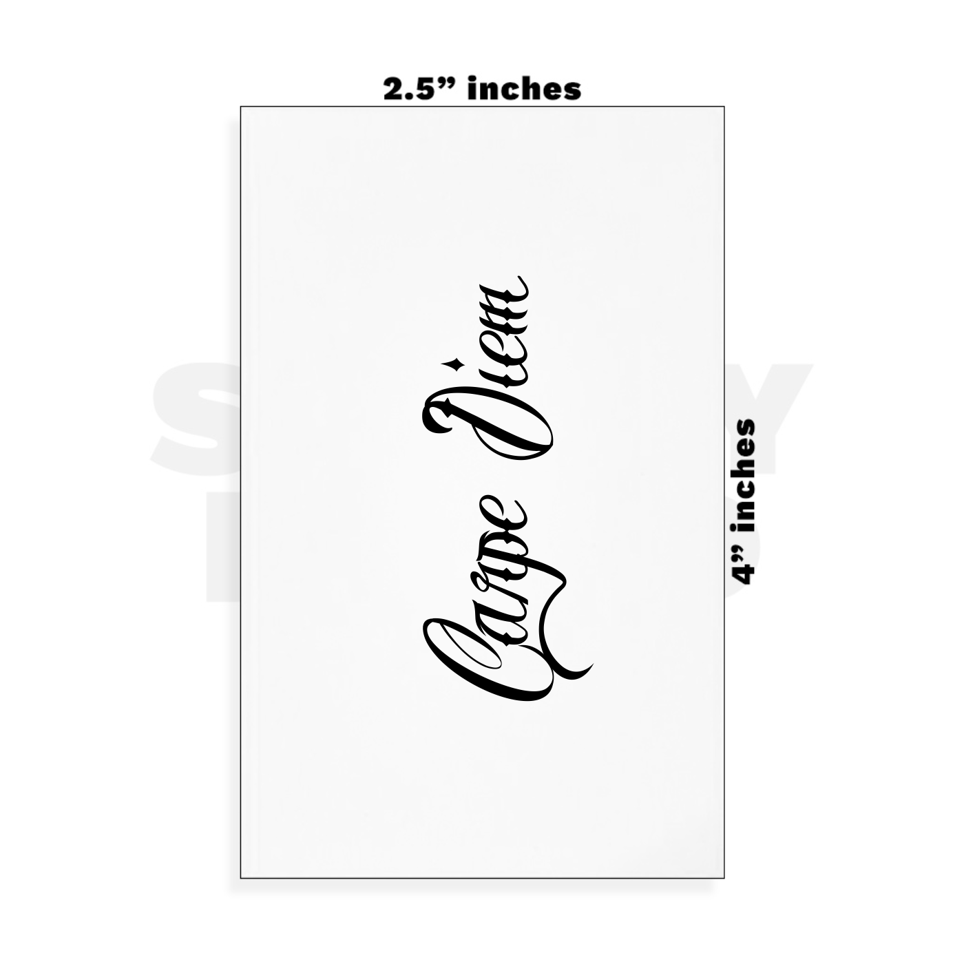 Custom Small - 2.5in x 4in