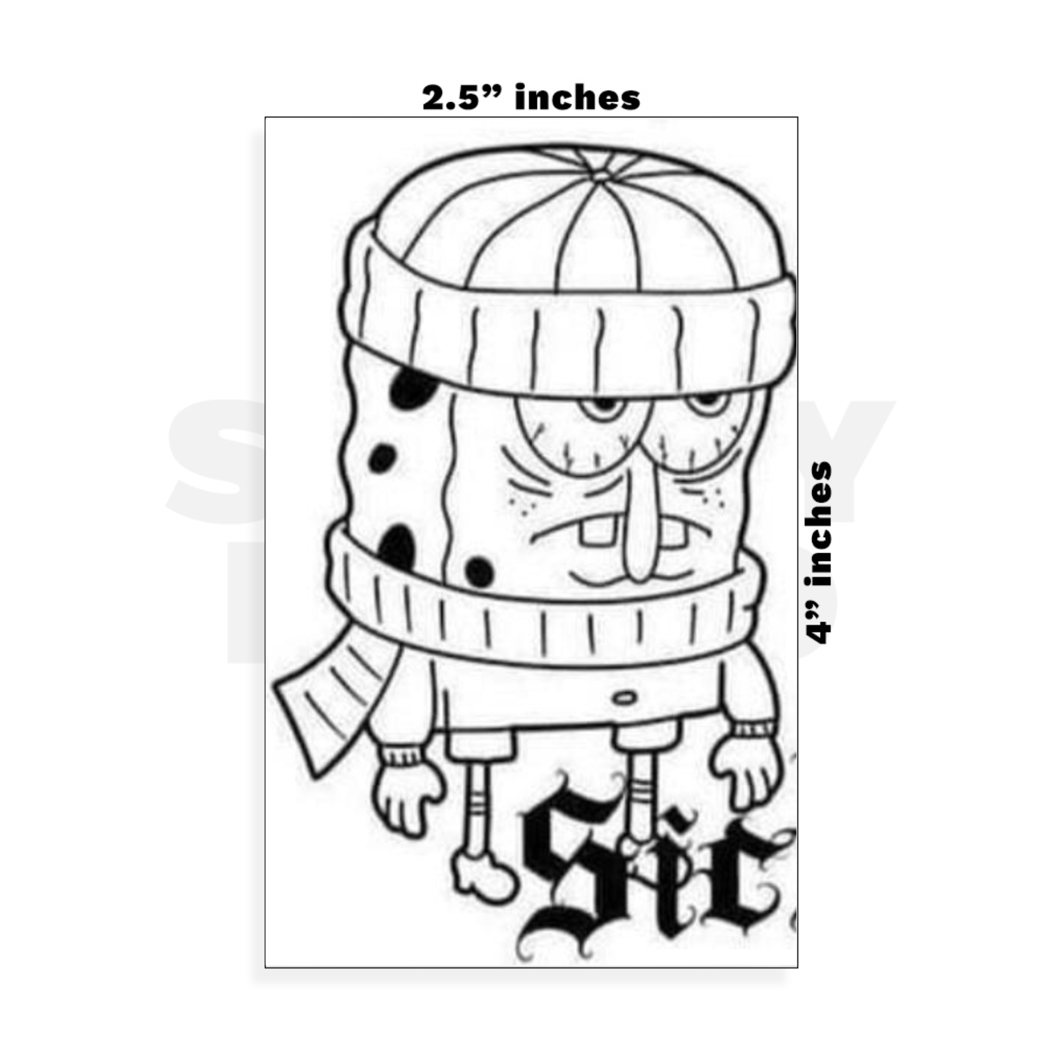 Custom Small - 2.5in x 4in