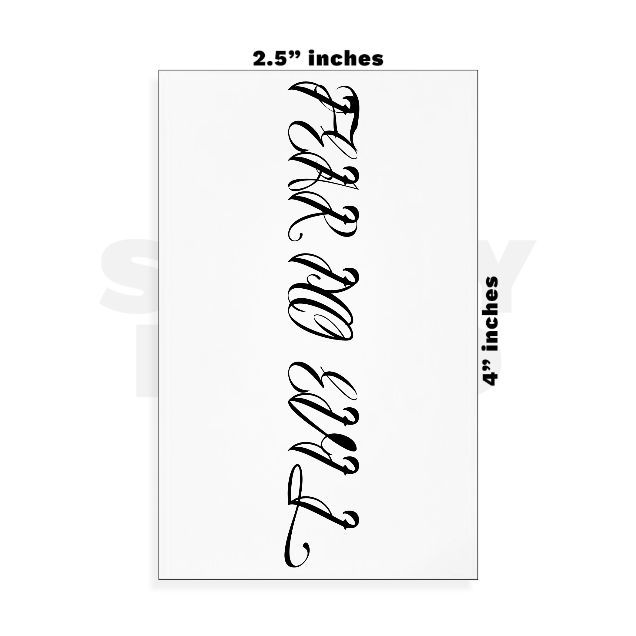 Custom Small - 2.5in x 4in