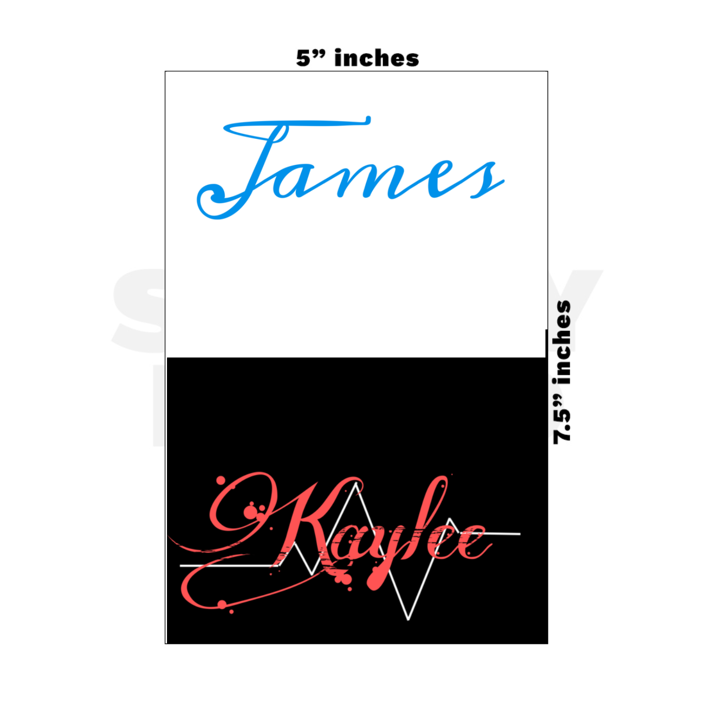 Custom Medium - 5in x 7.5in