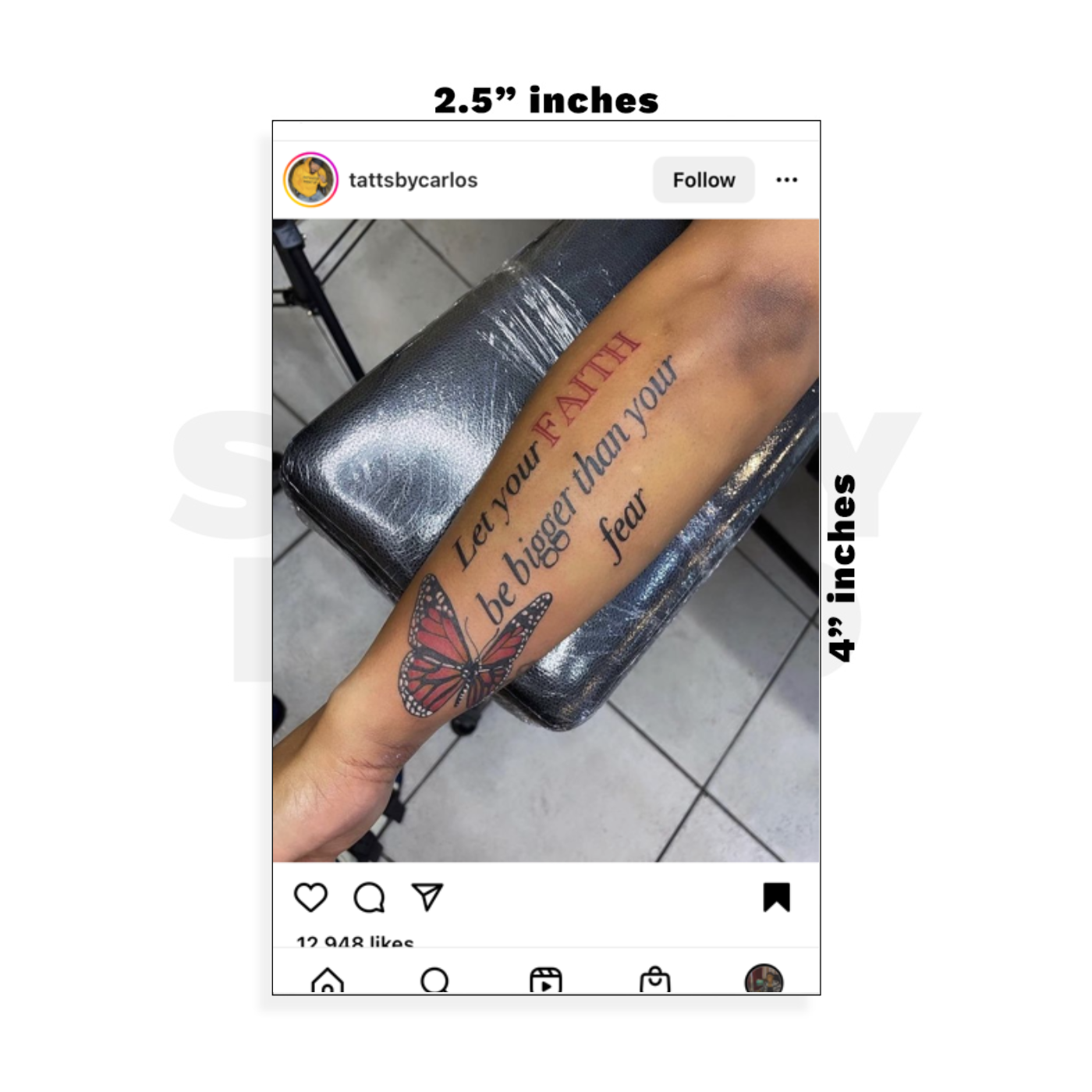 Custom Small - 2.5in x 4in