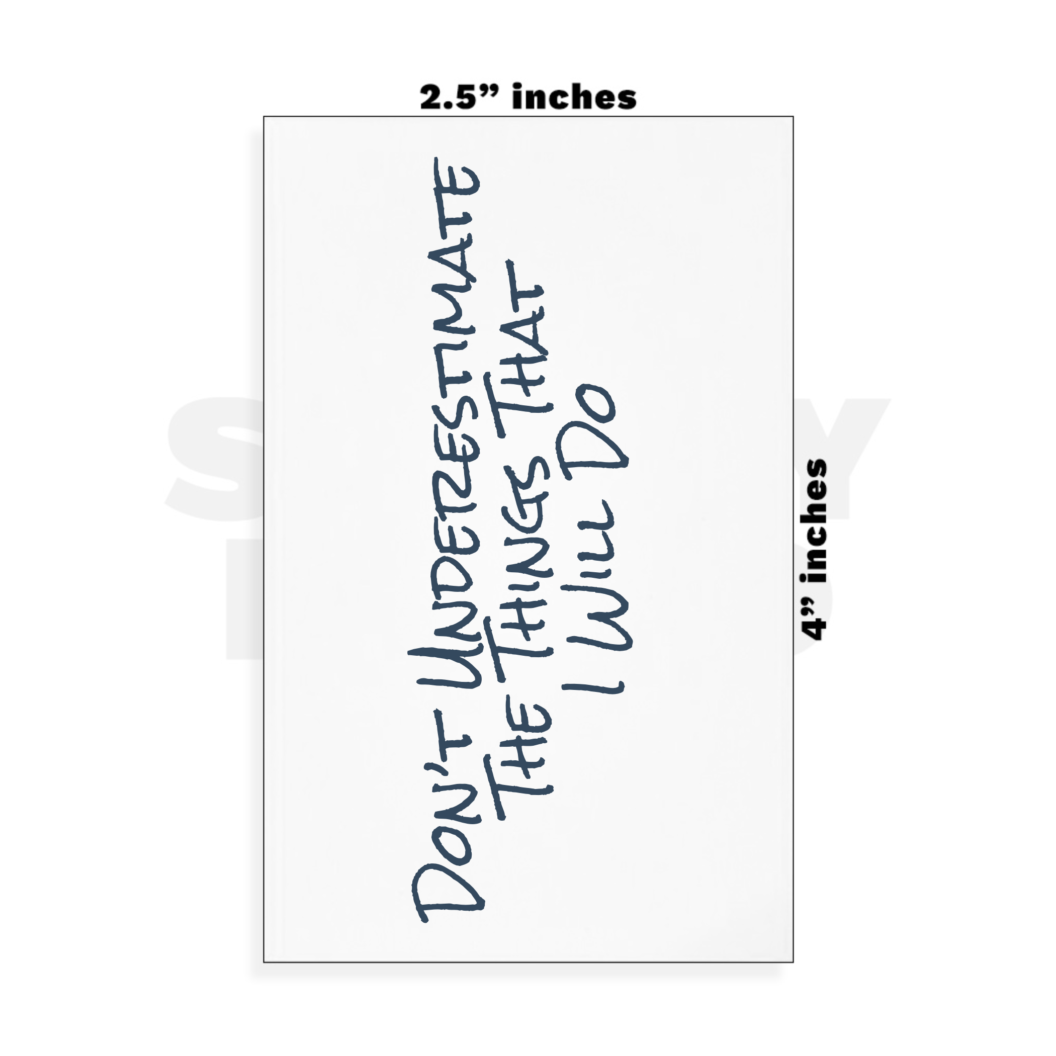 Custom Small - 2.5in x 4in