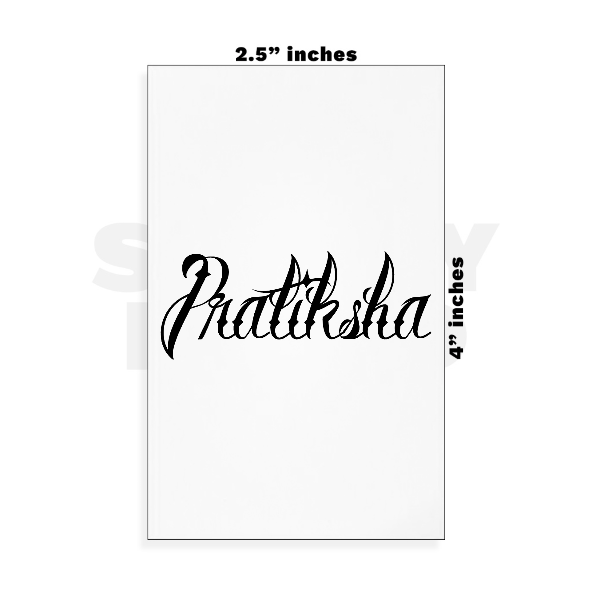 Custom Small - 2.5in x 4in