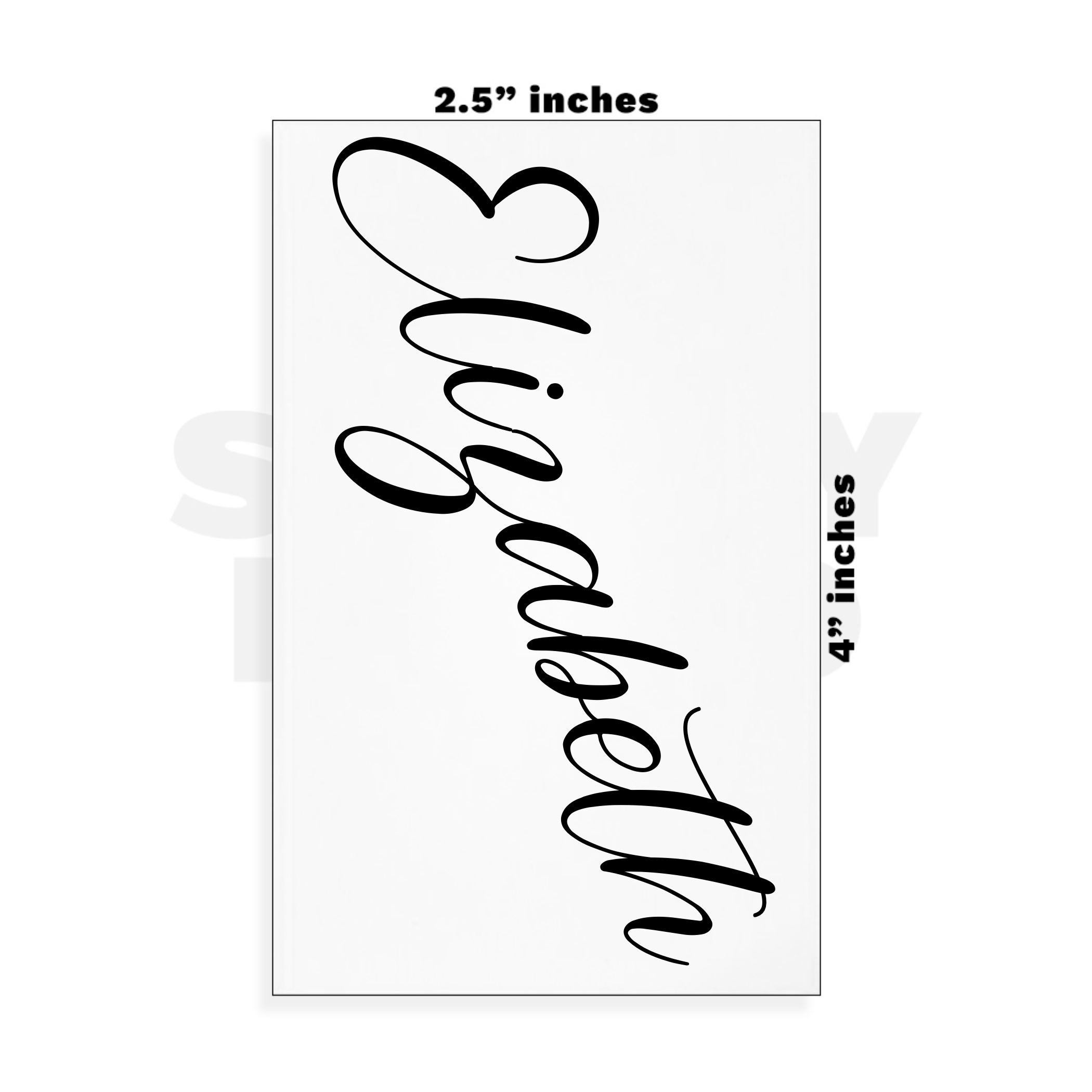 Custom Small - 2.5in x 4in