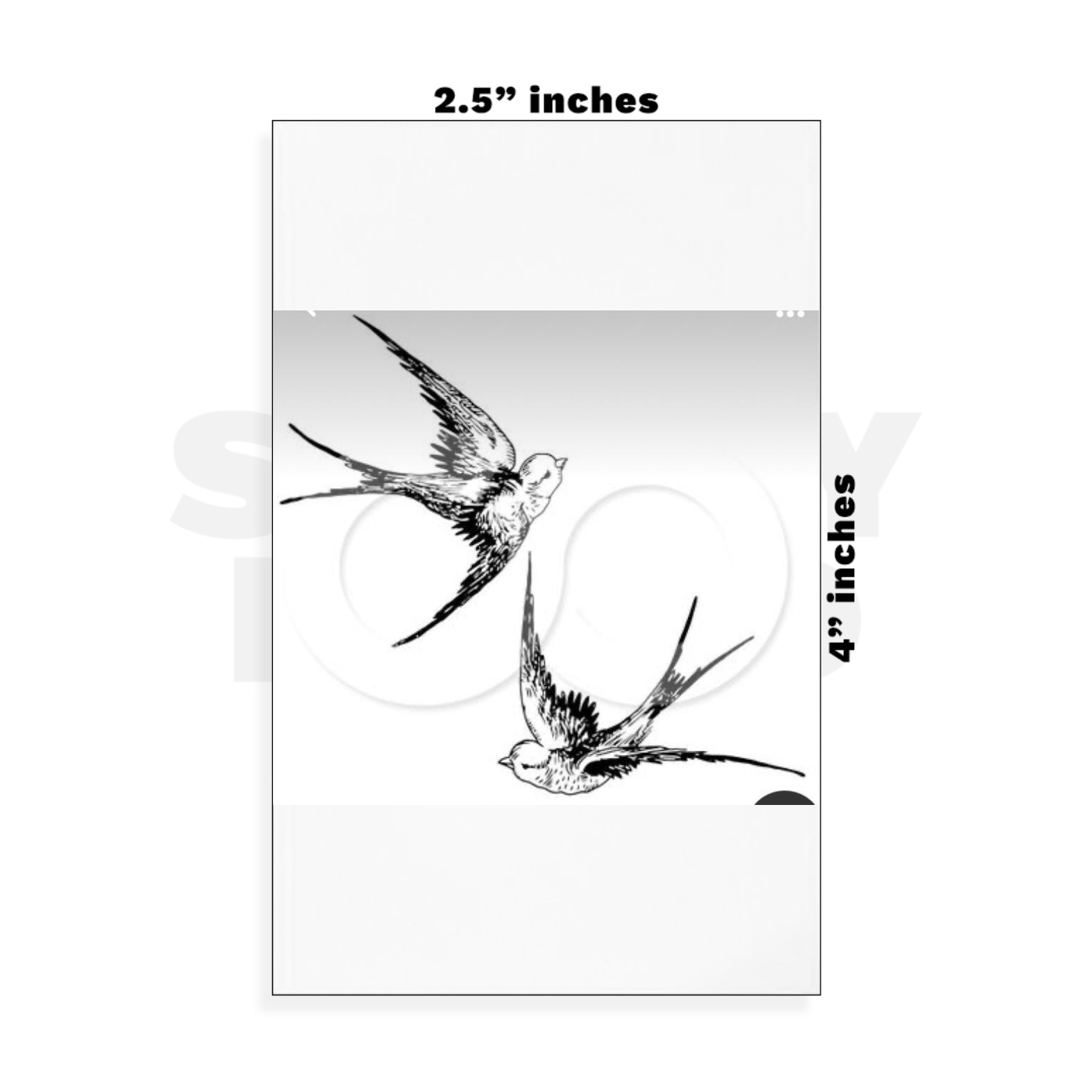 Custom Small - 2.5in x 4in