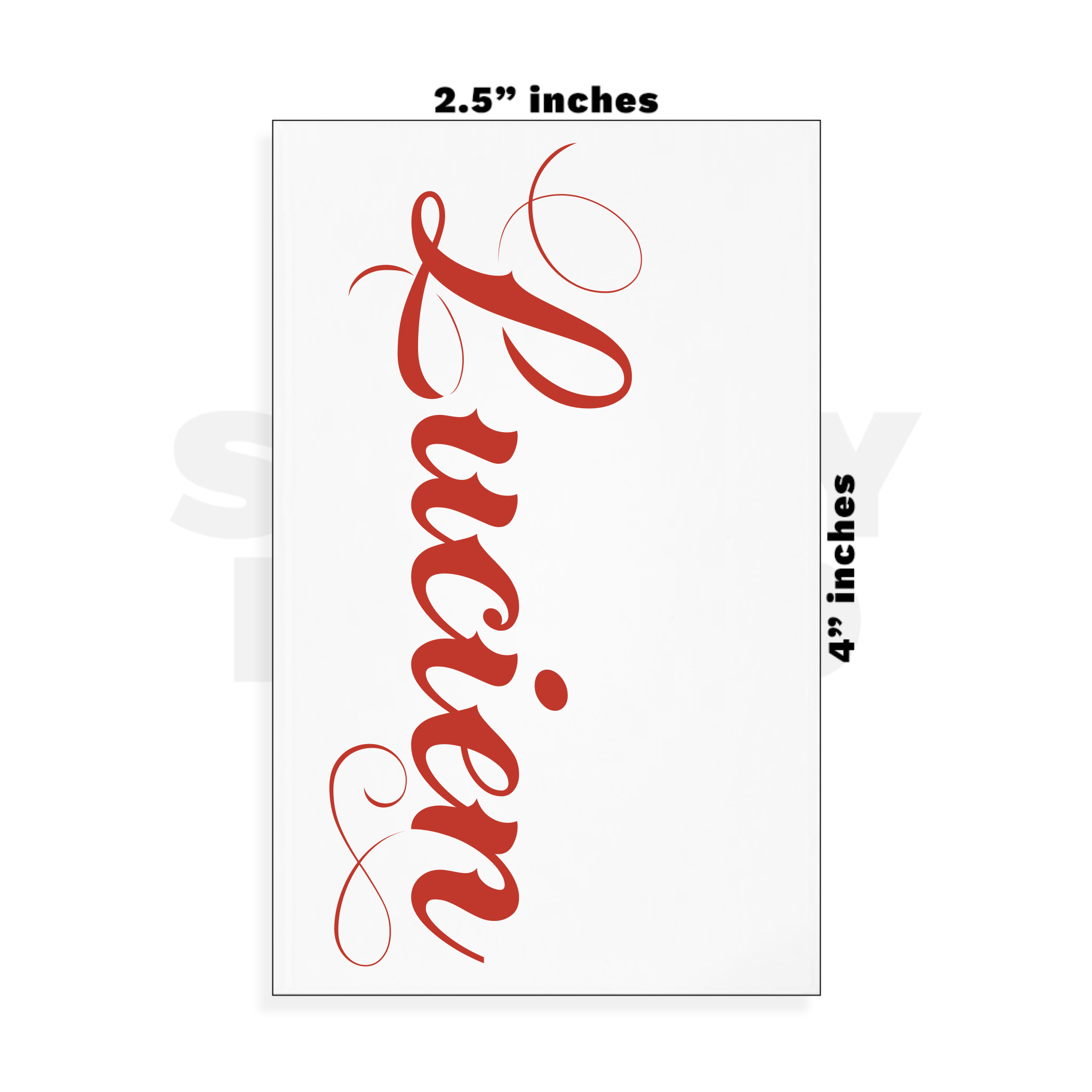 Custom Small - 2.5in x 4in
