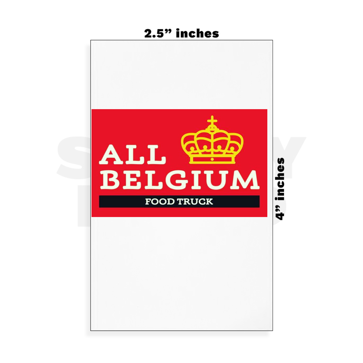 Custom Small - 2.5in x 4in