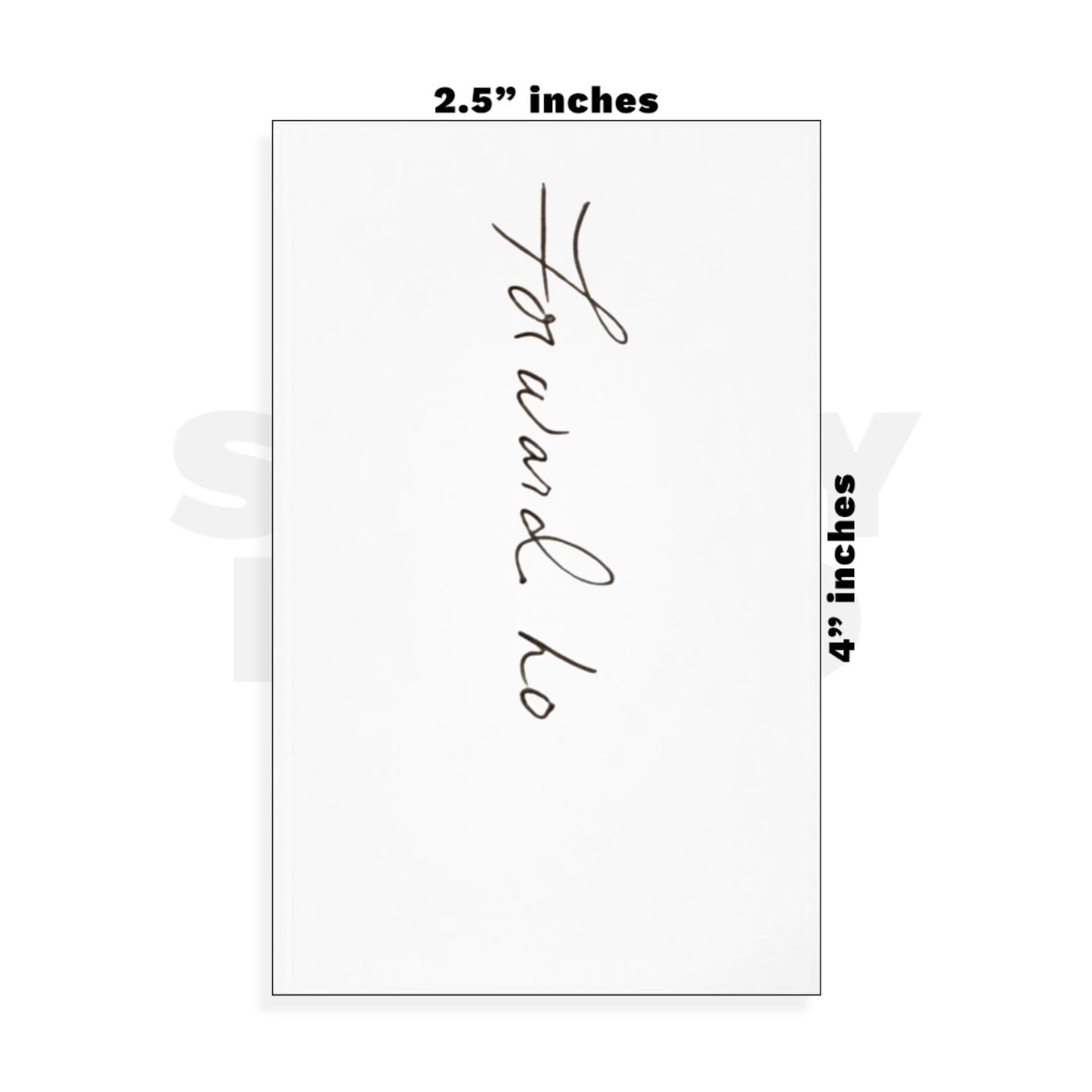 Custom Small - 2.5in x 4in