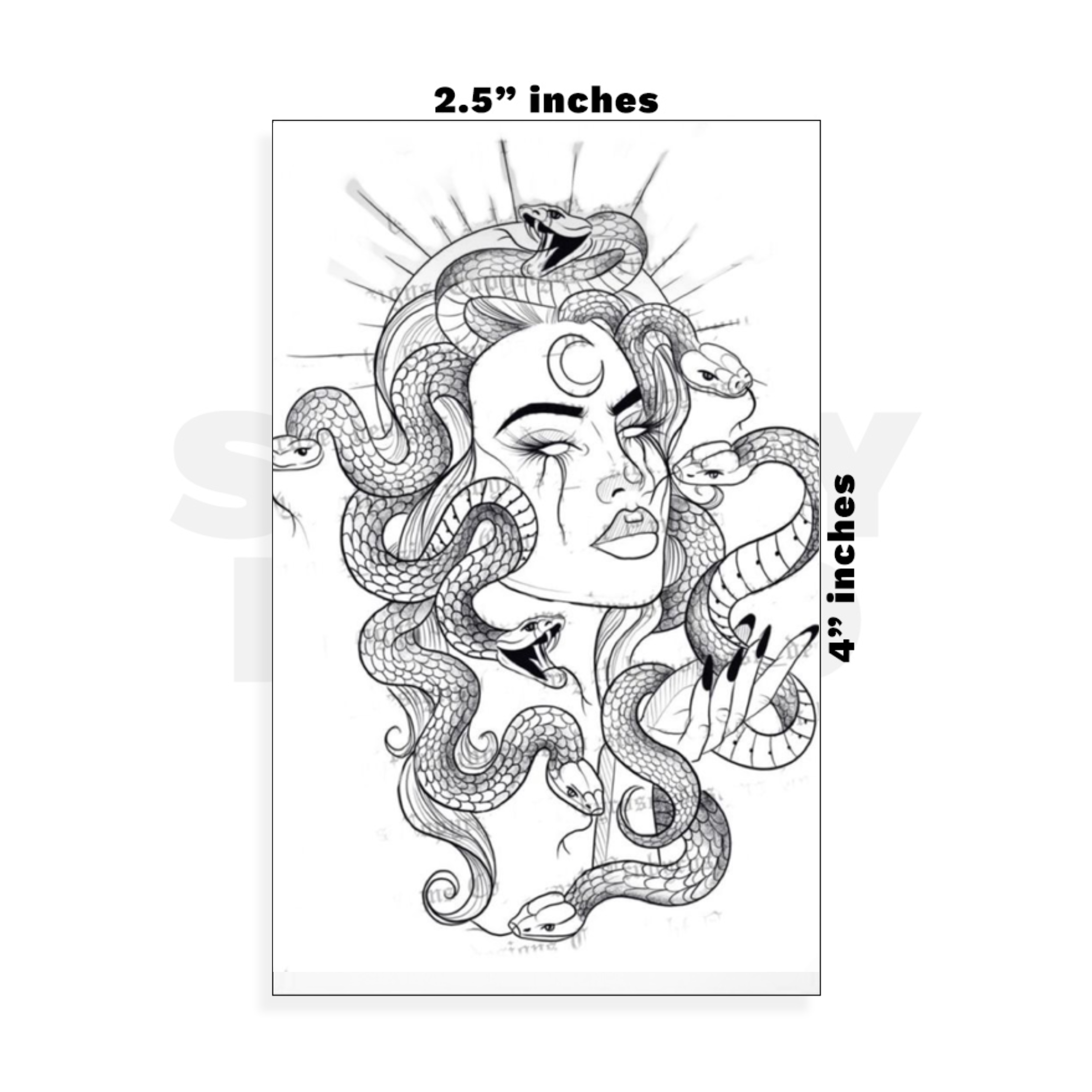 Custom Small - 2.5in x 4in