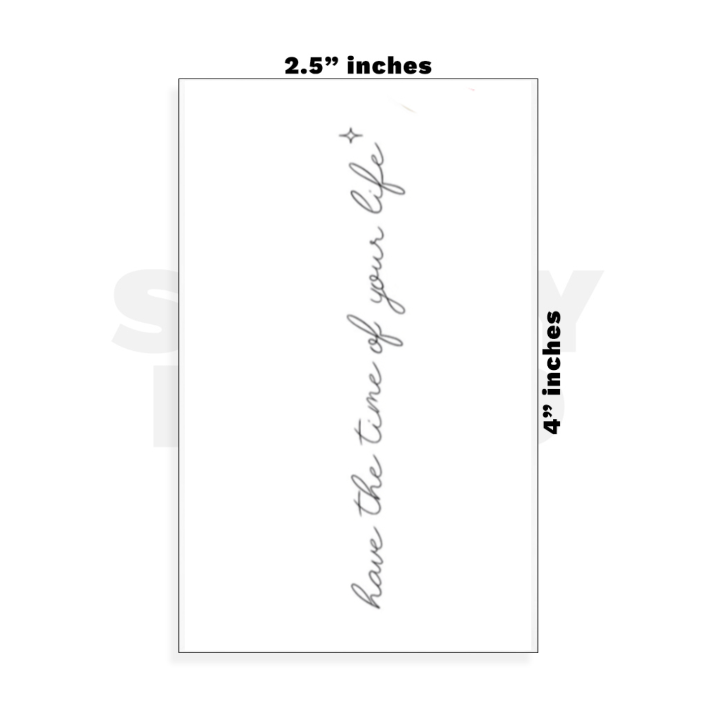Custom Small - 2.5in x 4in