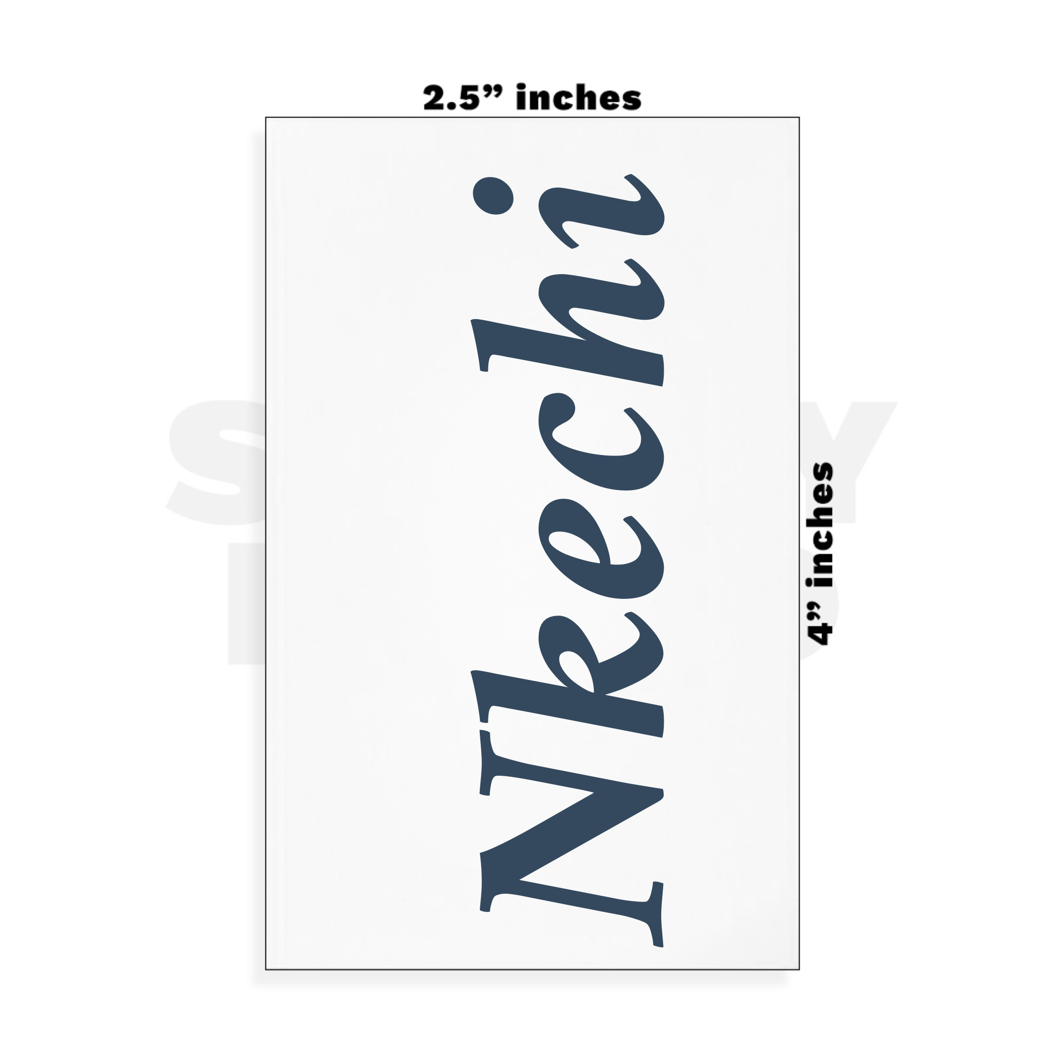 Custom Small - 2.5in x 4in