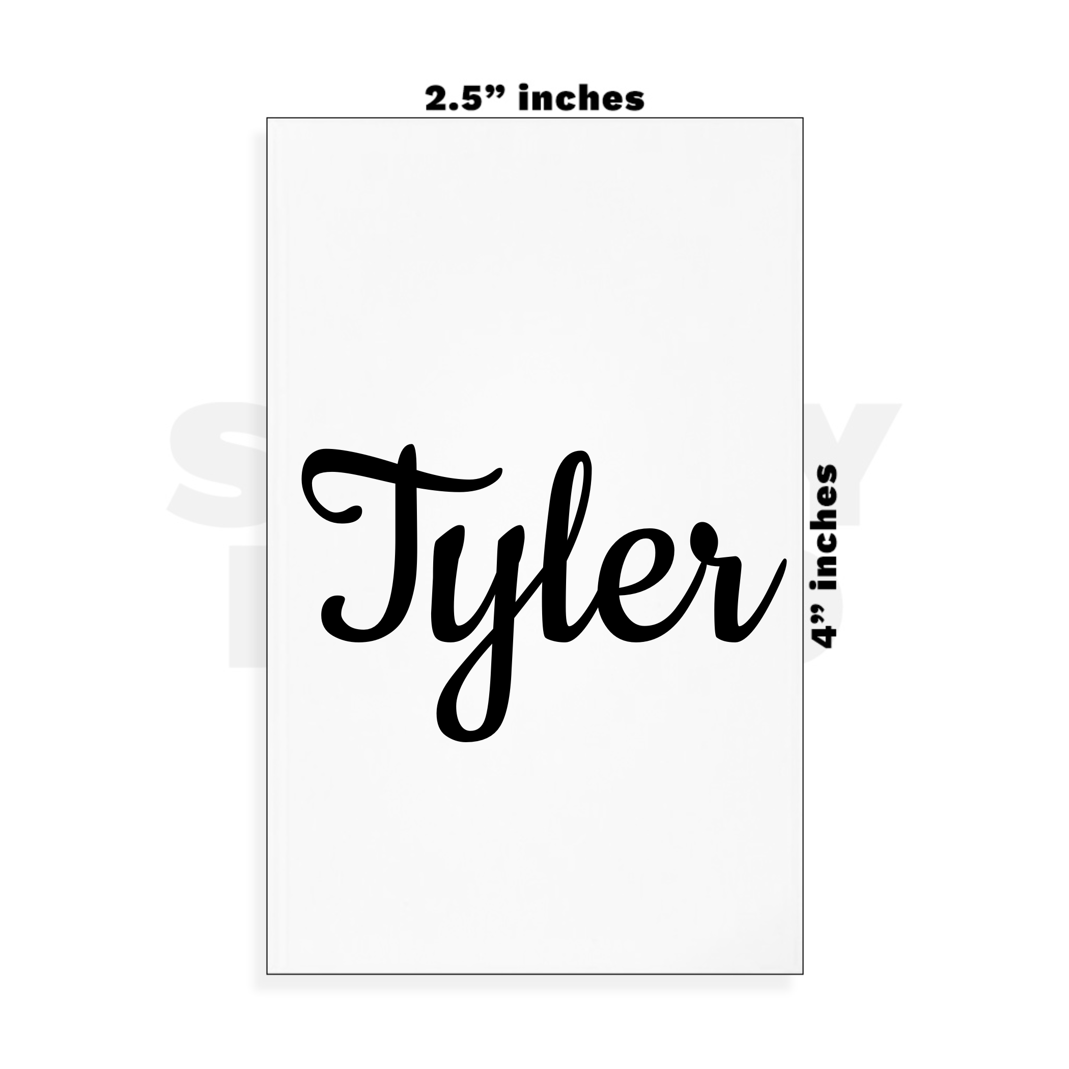 Custom Small - 2.5in x 4in