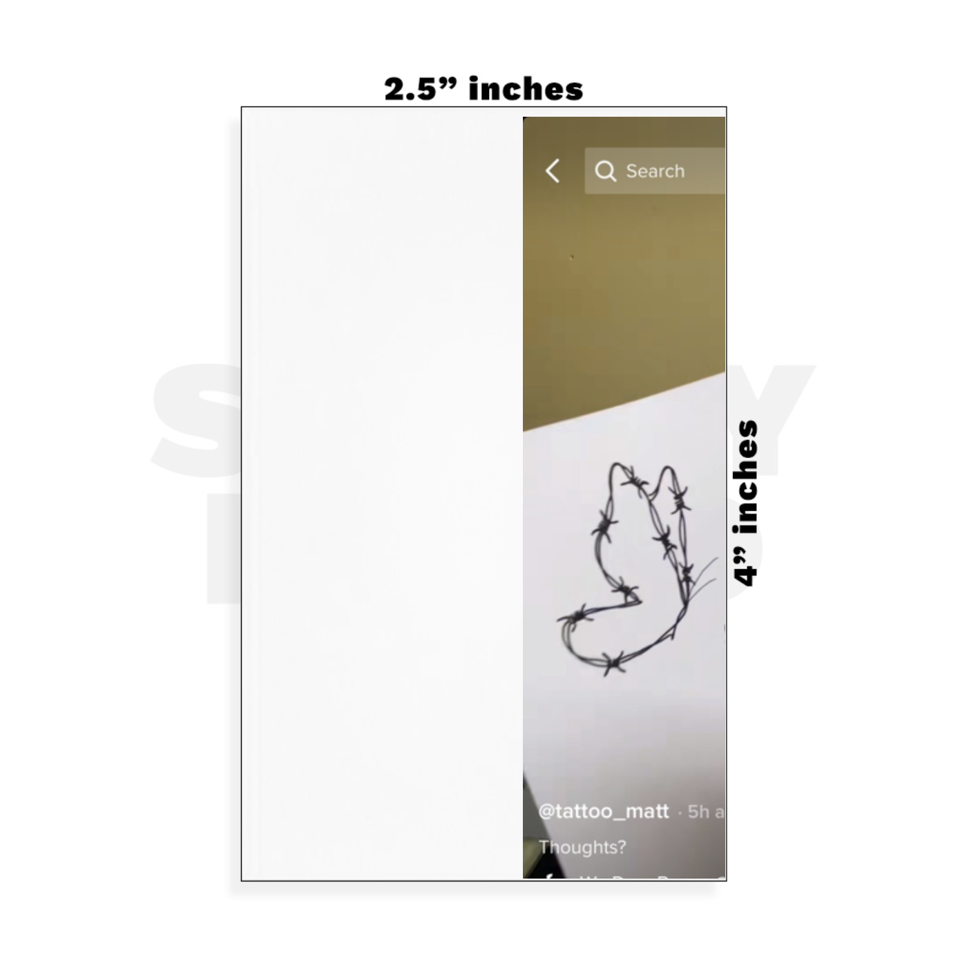 Custom Small - 2.5in x 4in