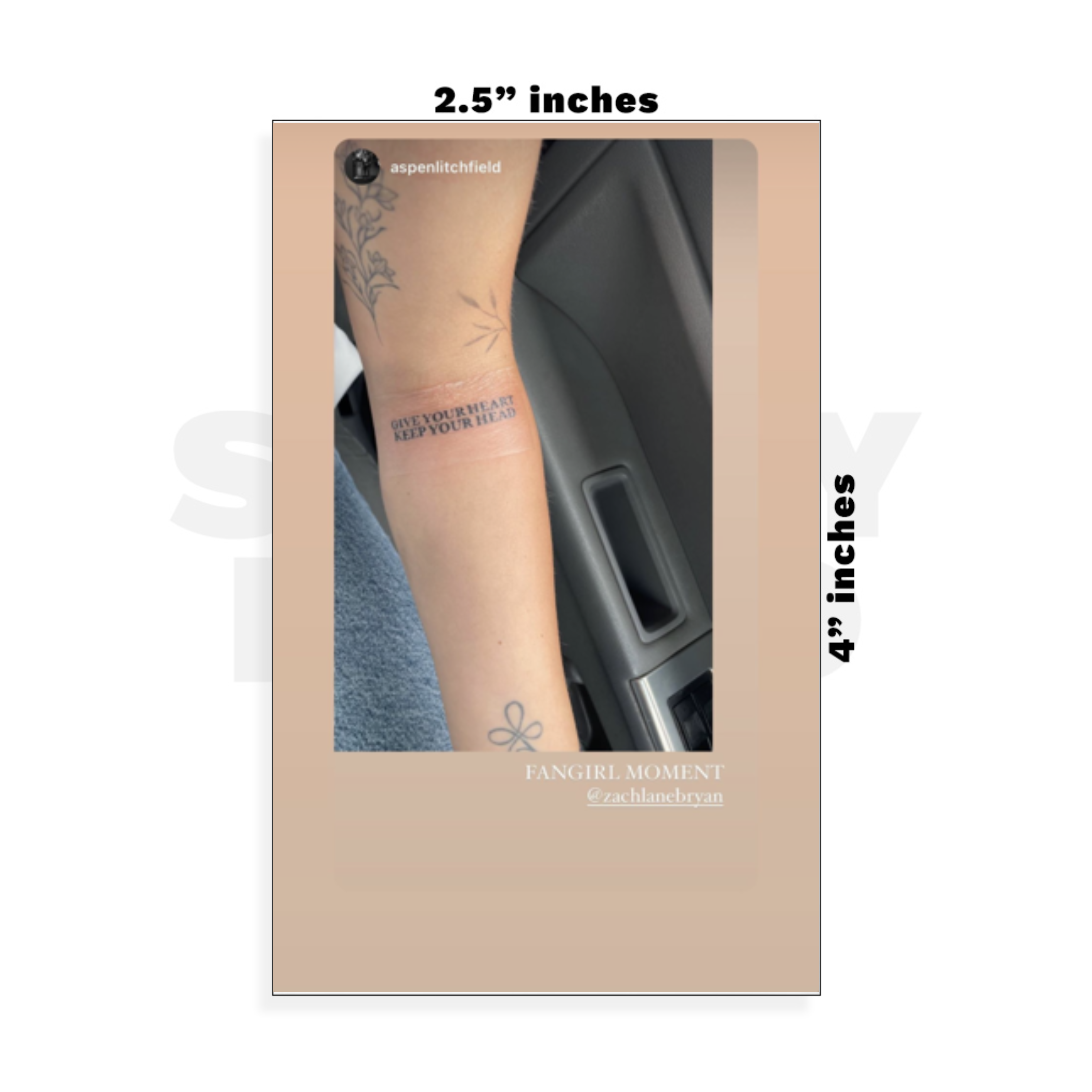 Custom Small - 2.5in x 4in