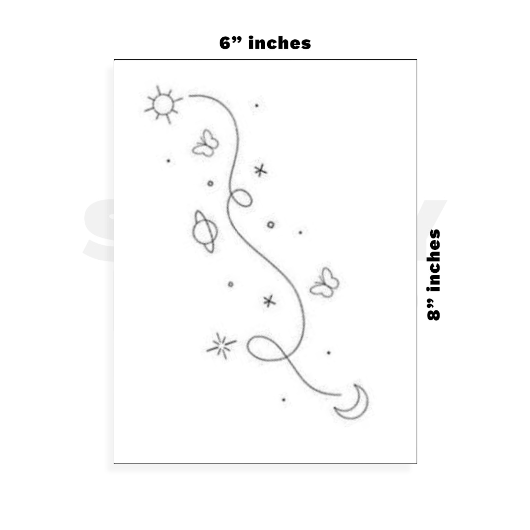 Custom Large - 6in x 8.5in