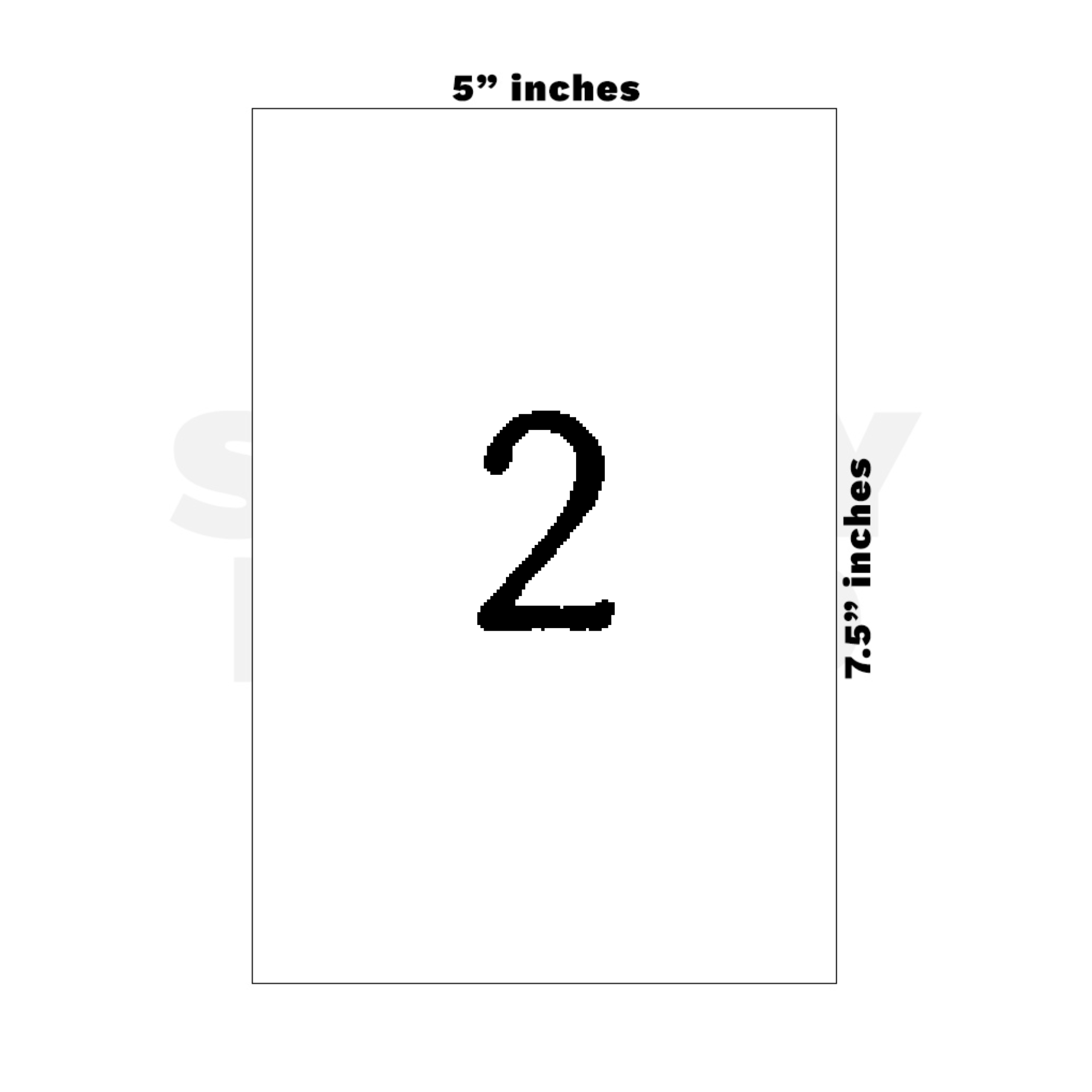 Custom Medium - 5in x 7.5in