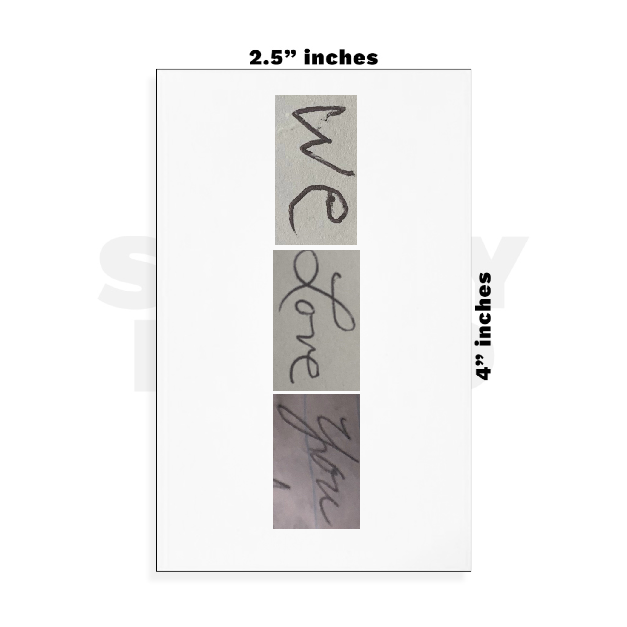 Custom Small - 2.5in x 4in