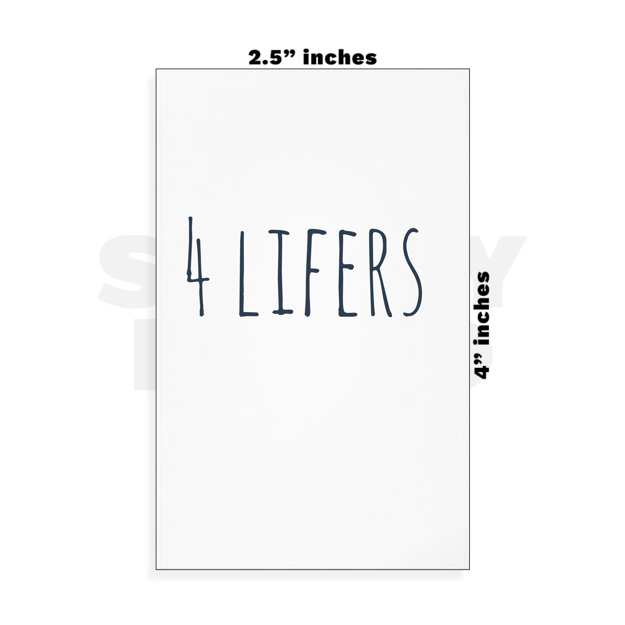 Custom Small - 2.5in x 4in