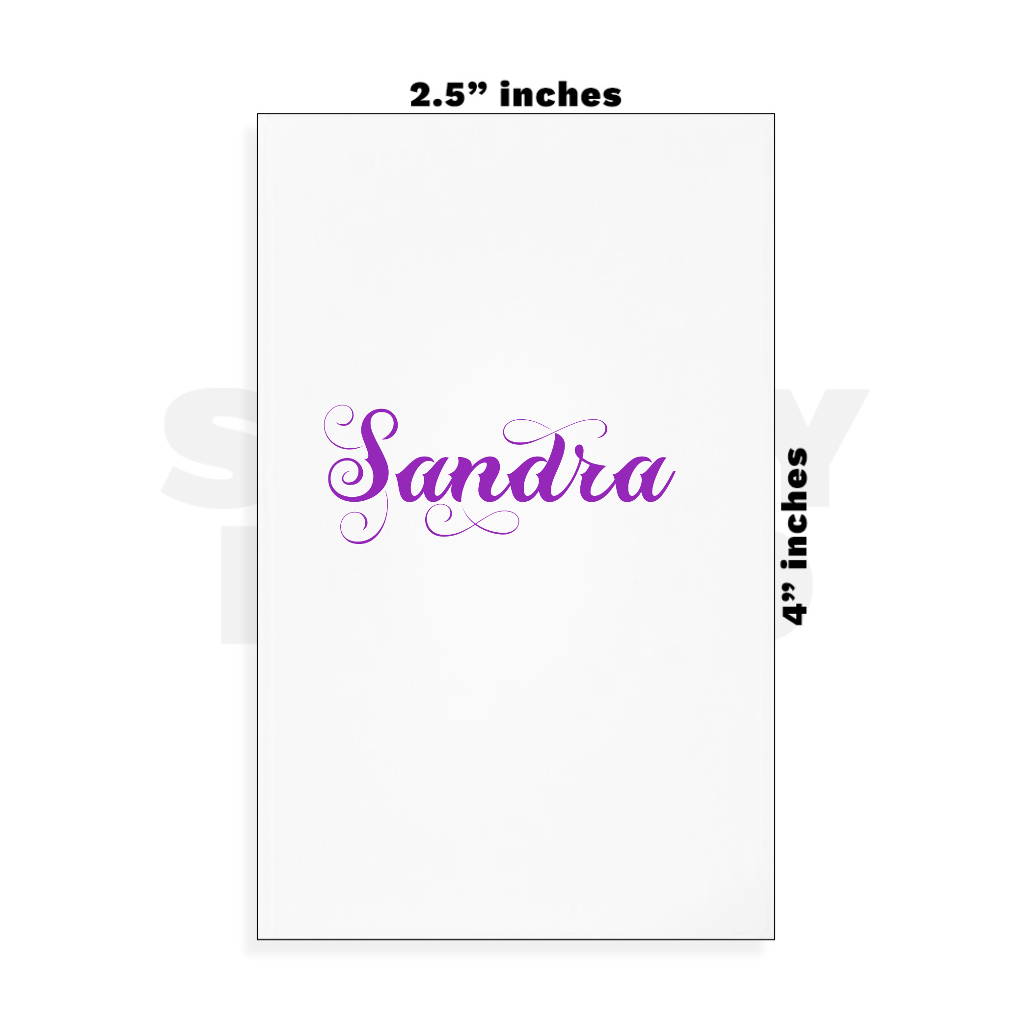 Custom Small - 2.5in x 4in