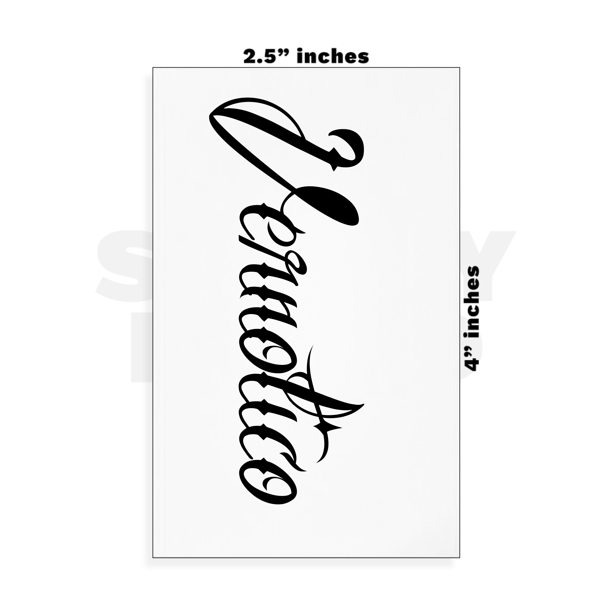 Custom Small - 2.5in x 4in