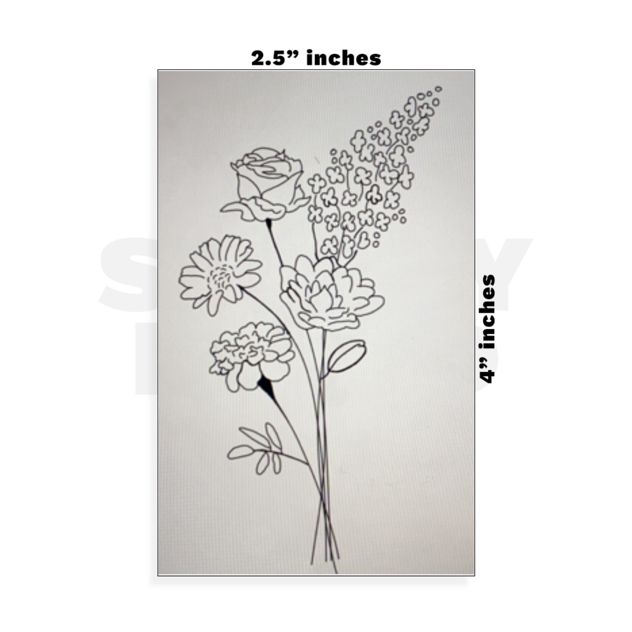 Custom Small - 2.5in x 4in