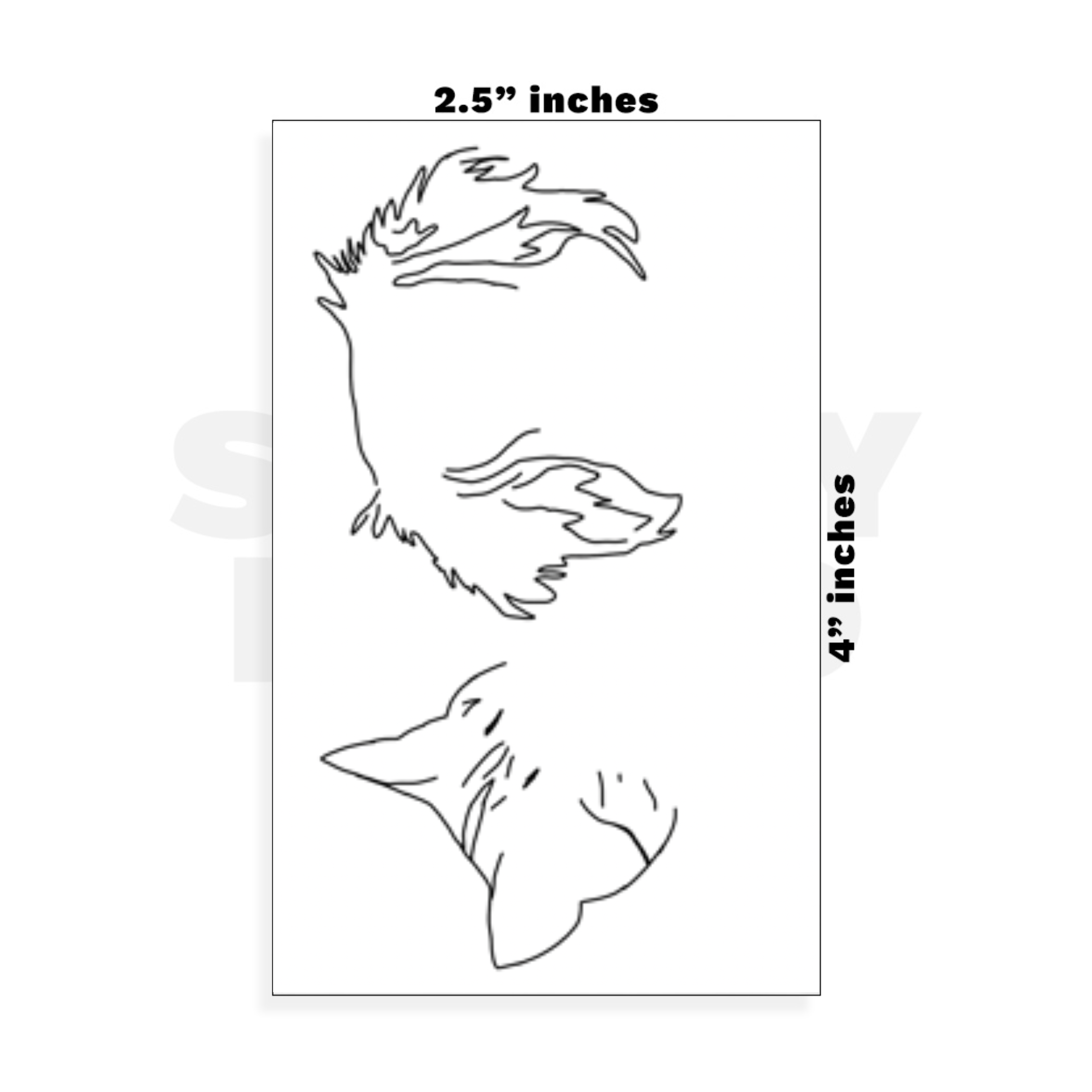 Custom Small - 2.5in x 4in