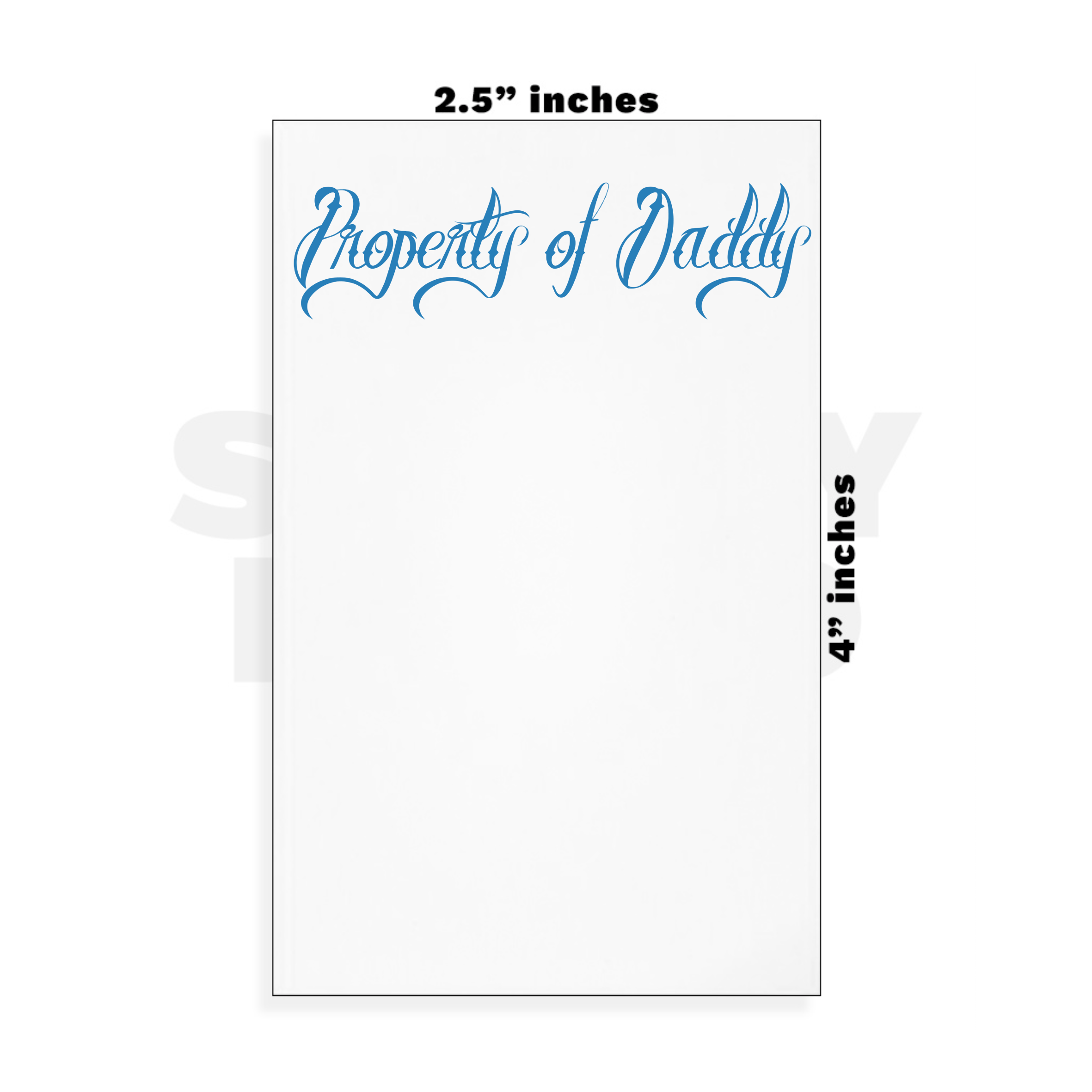 Custom Small - 2.5in x 4in
