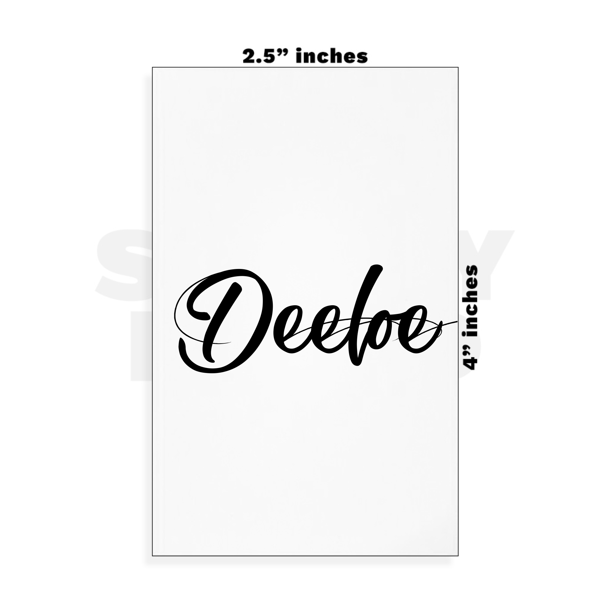 Custom Small - 2.5in x 4in