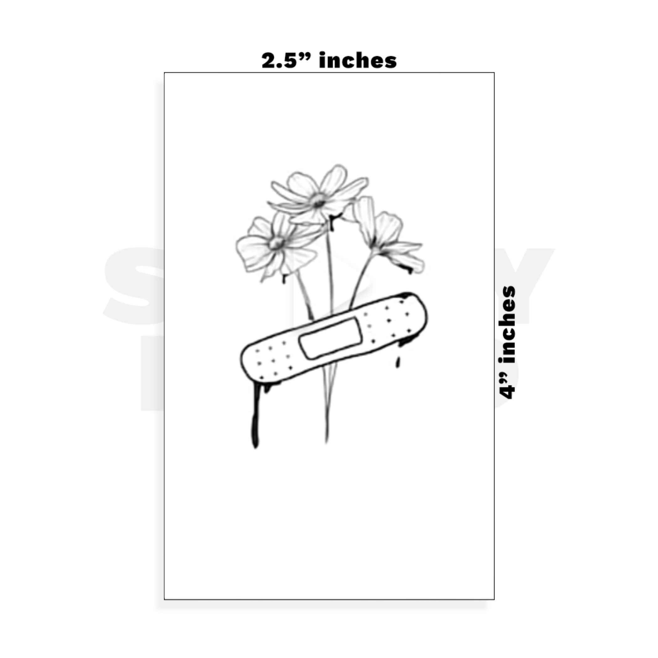 Custom Small - 2.5in x 4in