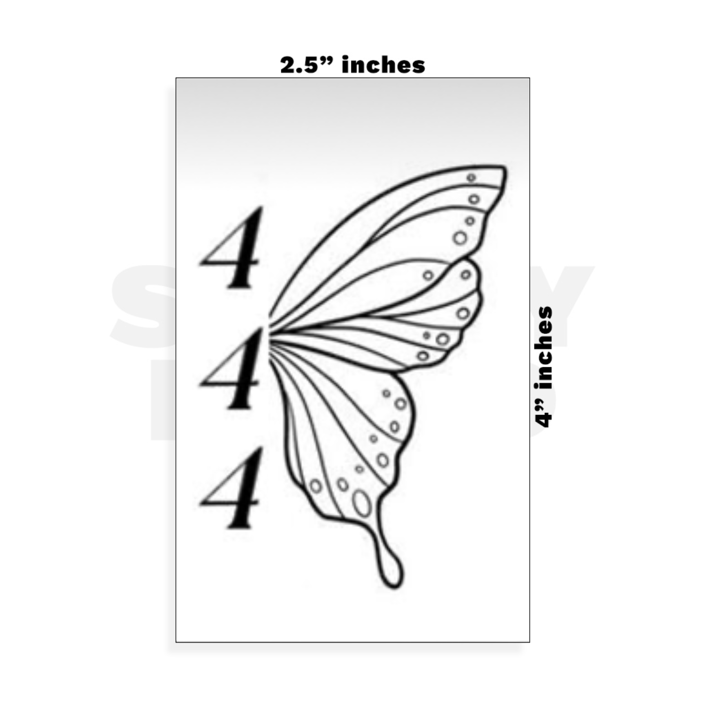 Custom Small - 2.5in x 4in