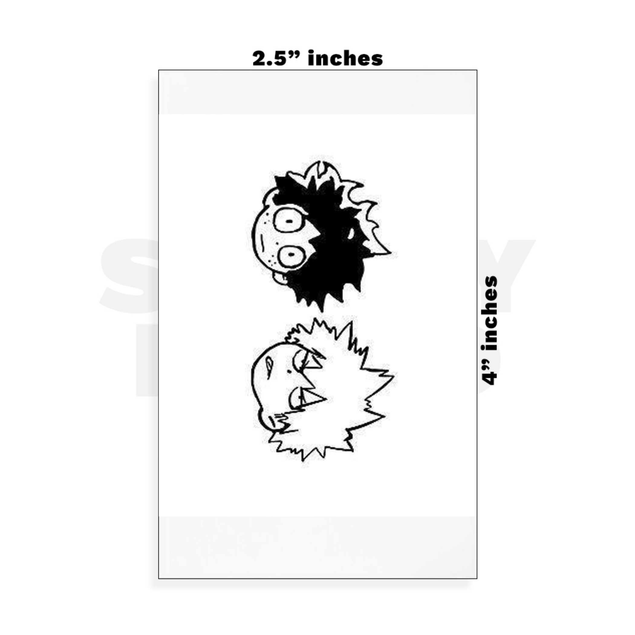 Custom Small - 2.5in x 4in