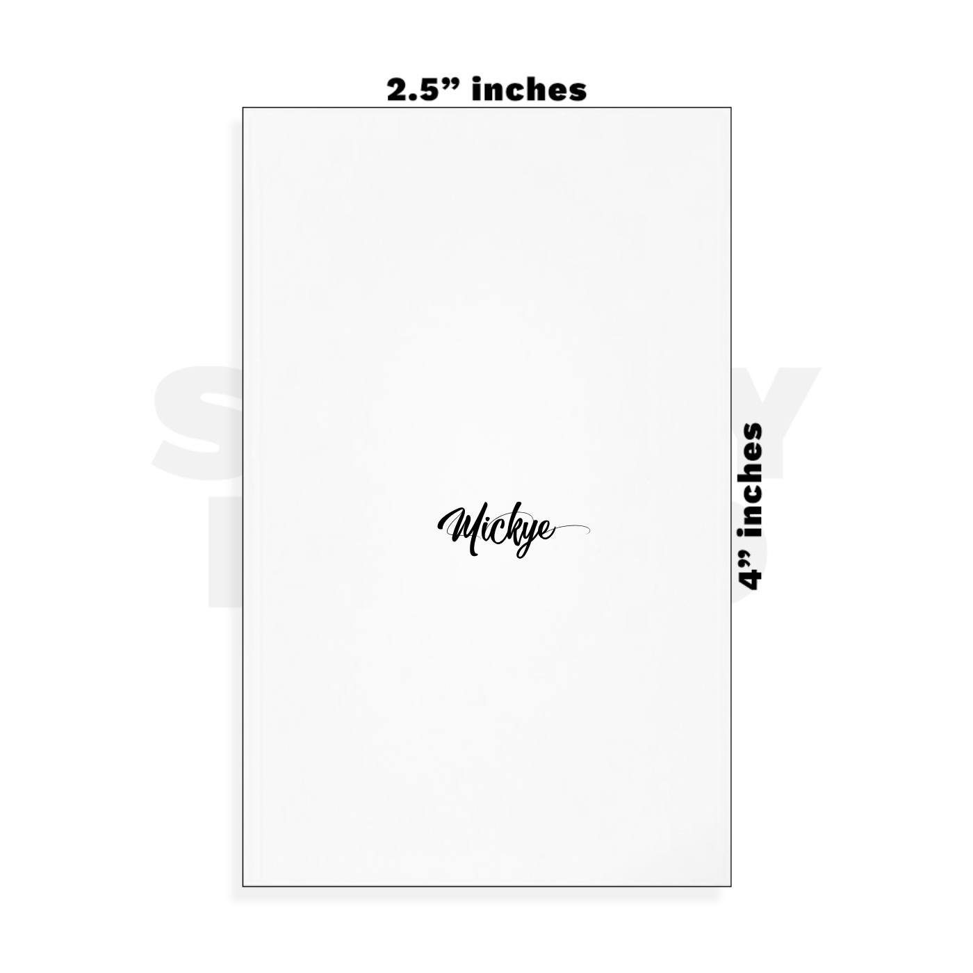 Custom Small - 2.5in x 4in