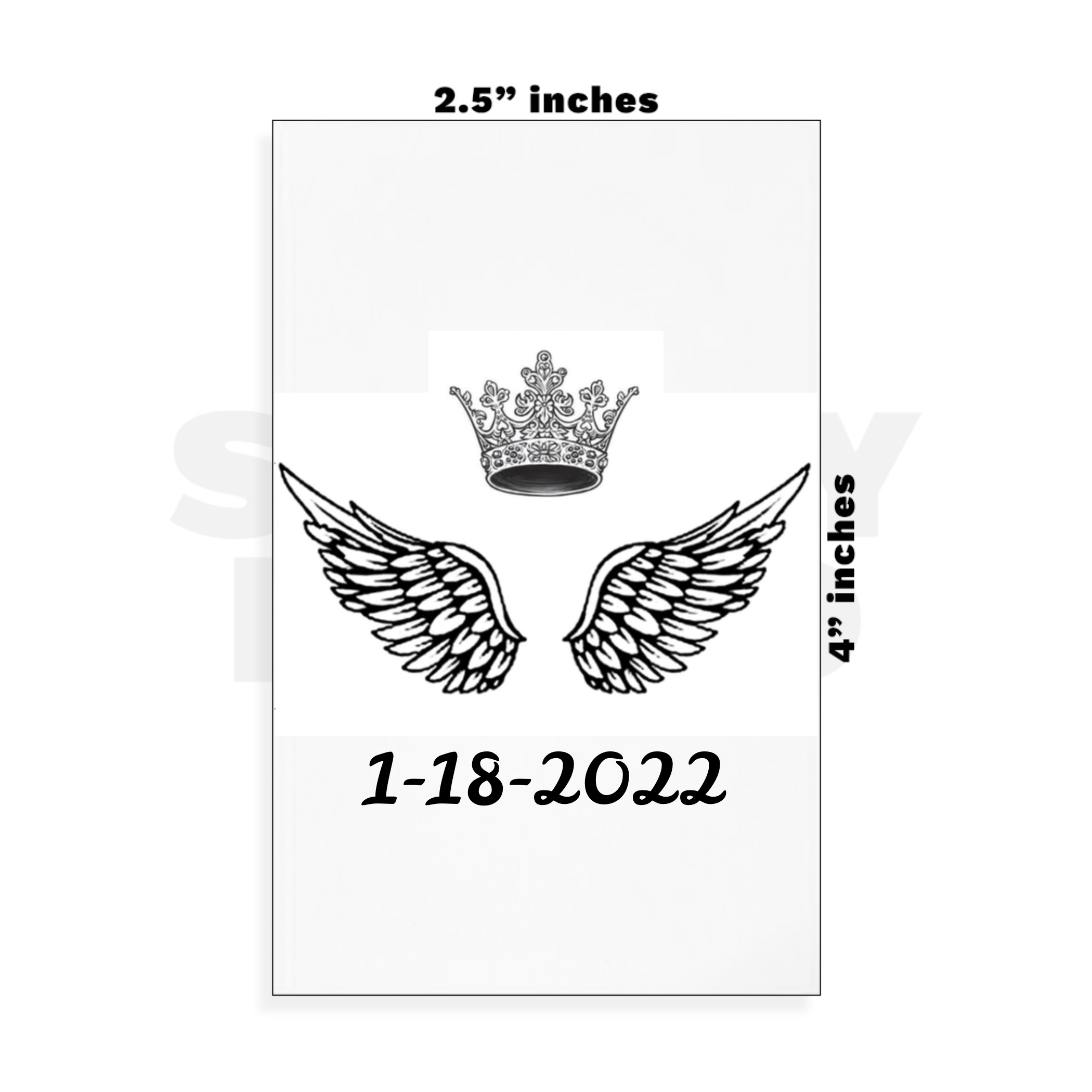 Custom Small - 2.5in x 4in