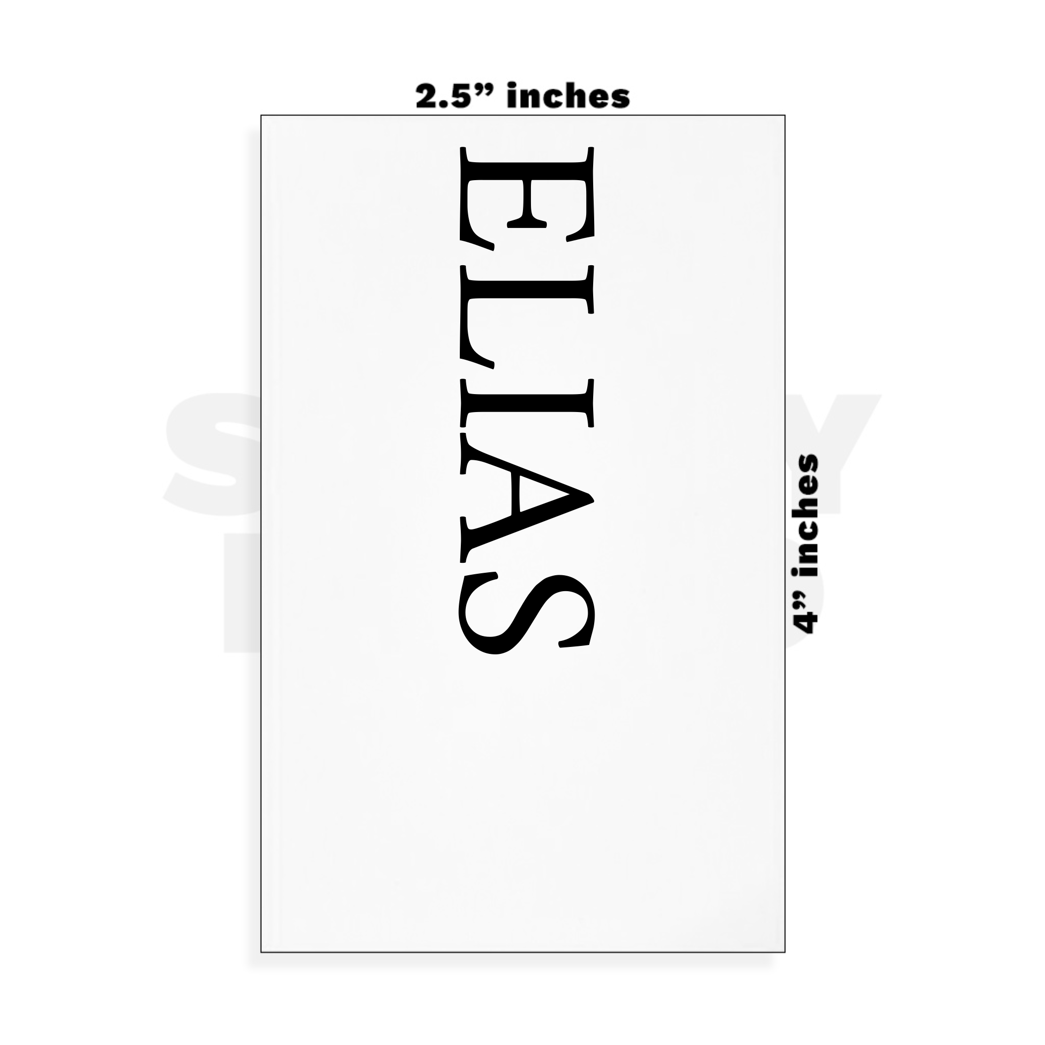 Custom Small - 2.5in x 4in