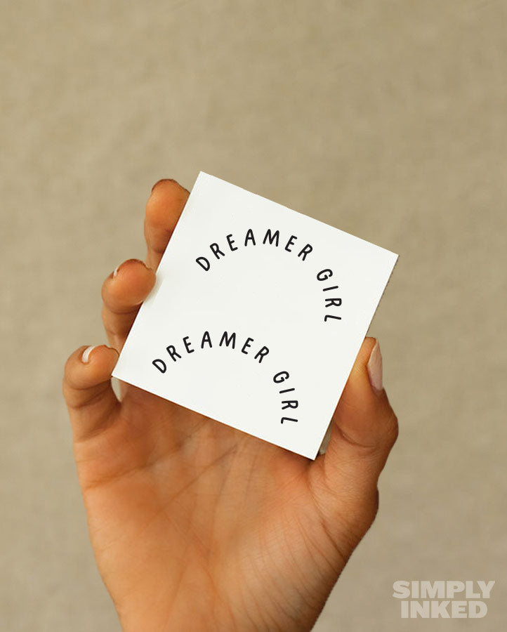 NEW Dreamer Girl Finger Tattoo