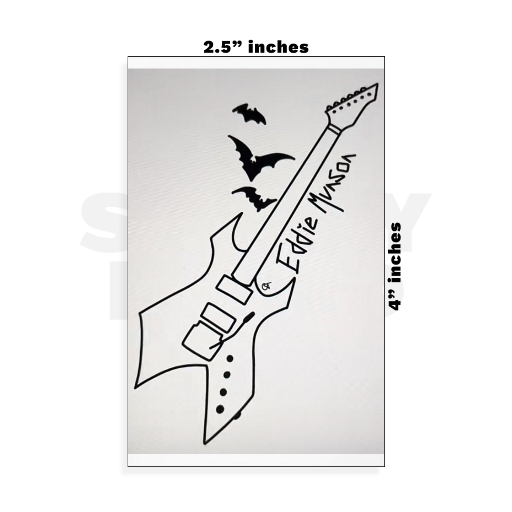 Custom Small - 2.5in x 4in