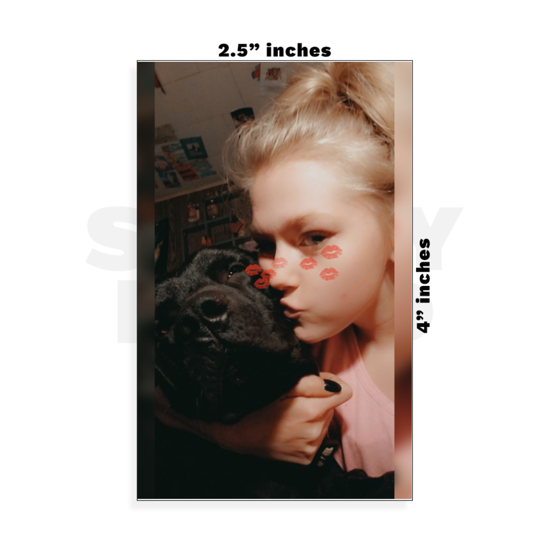 Custom Small - 2.5in x 4in