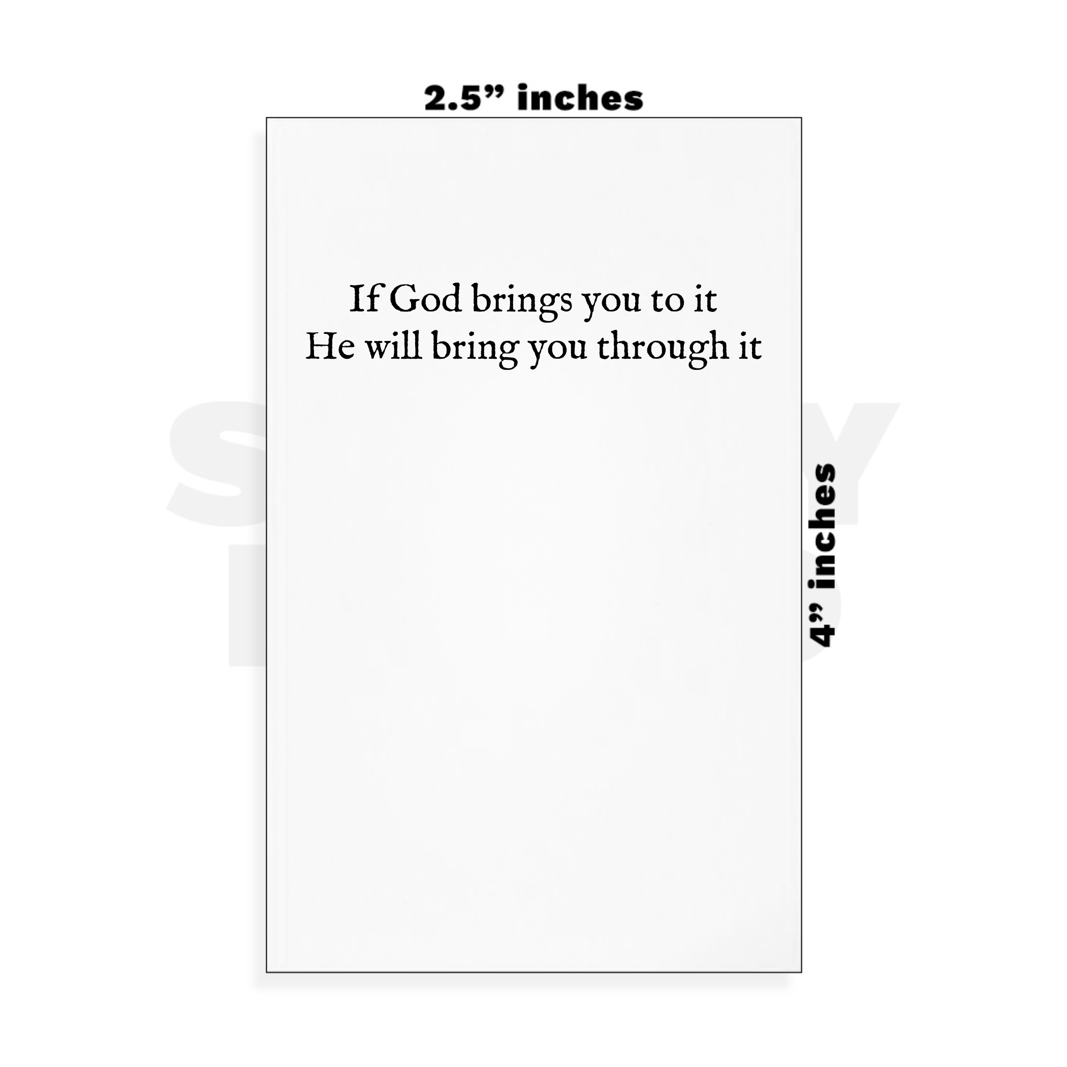 Custom Small - 2.5in x 4in