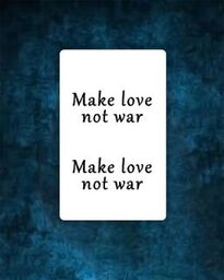 Make Love Not War Tattoo - Semi Permanent