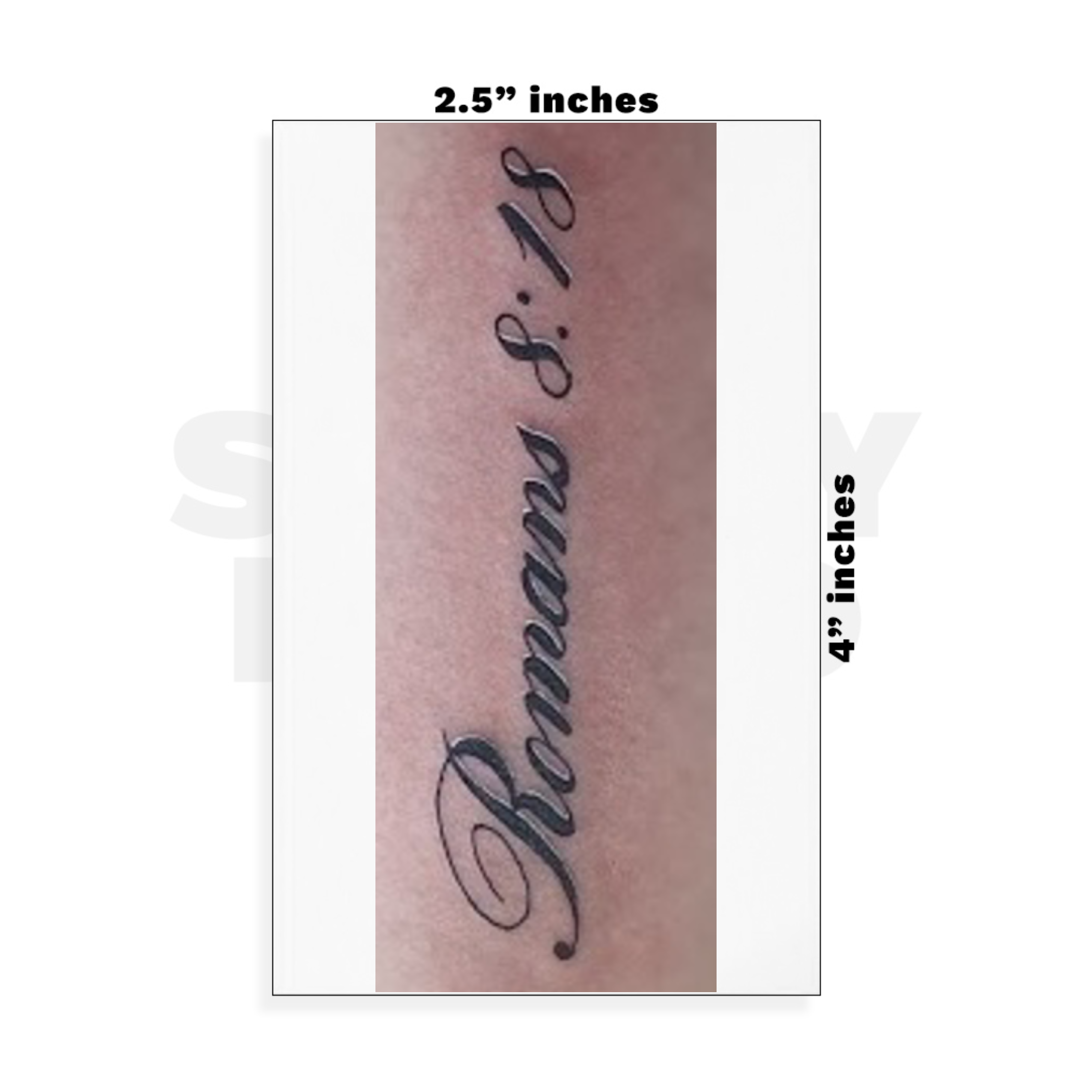 Custom Small - 2.5in x 4in