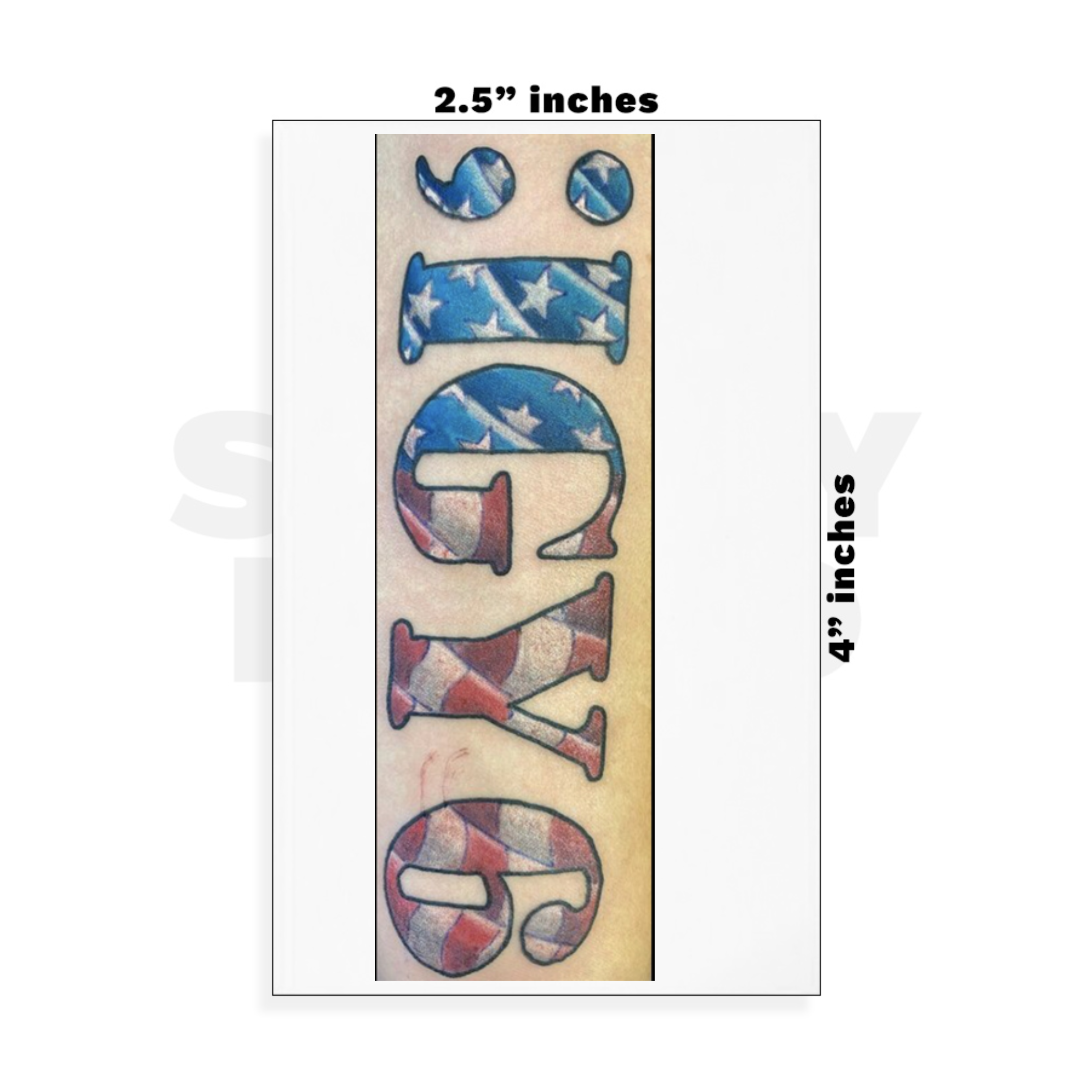 Custom Small - 2.5in x 4in