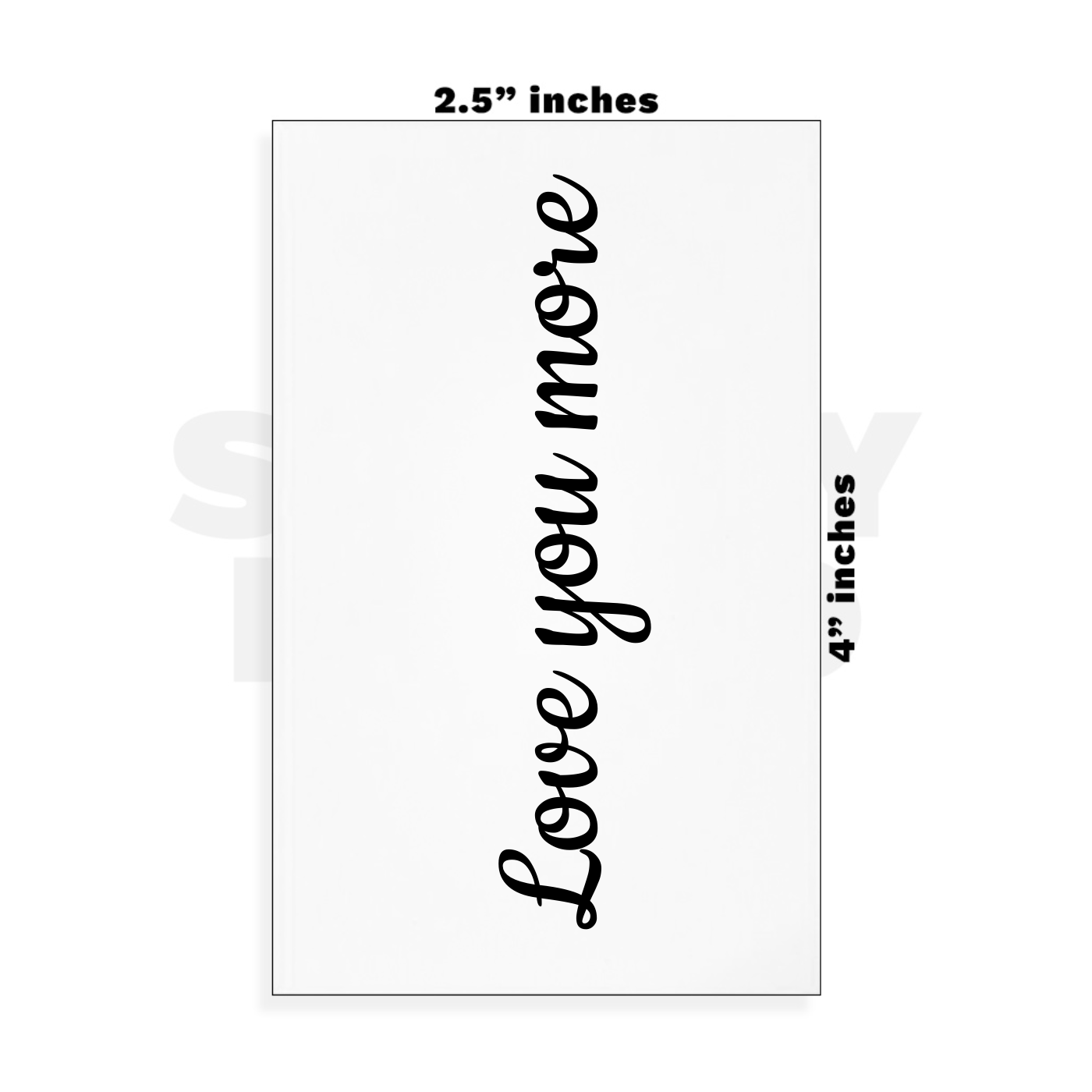 Custom Small - 2.5in x 4in