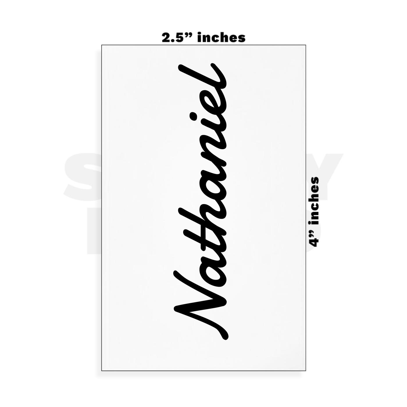 Custom Small - 2.5in x 4in